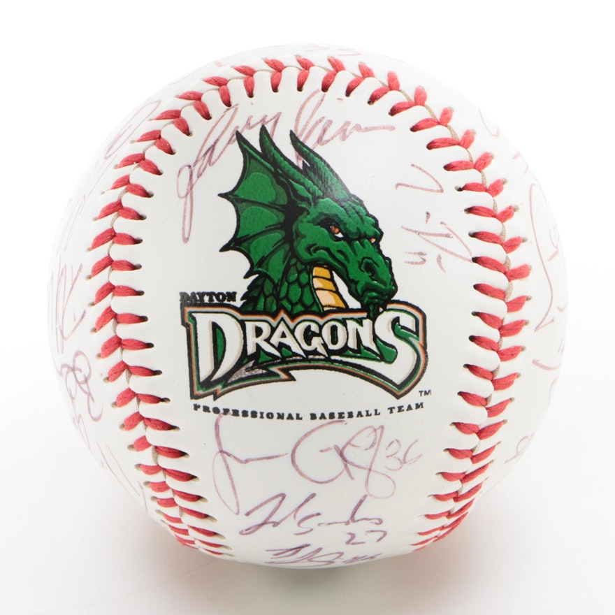 Dayton Dragons Signed Logo Baseball