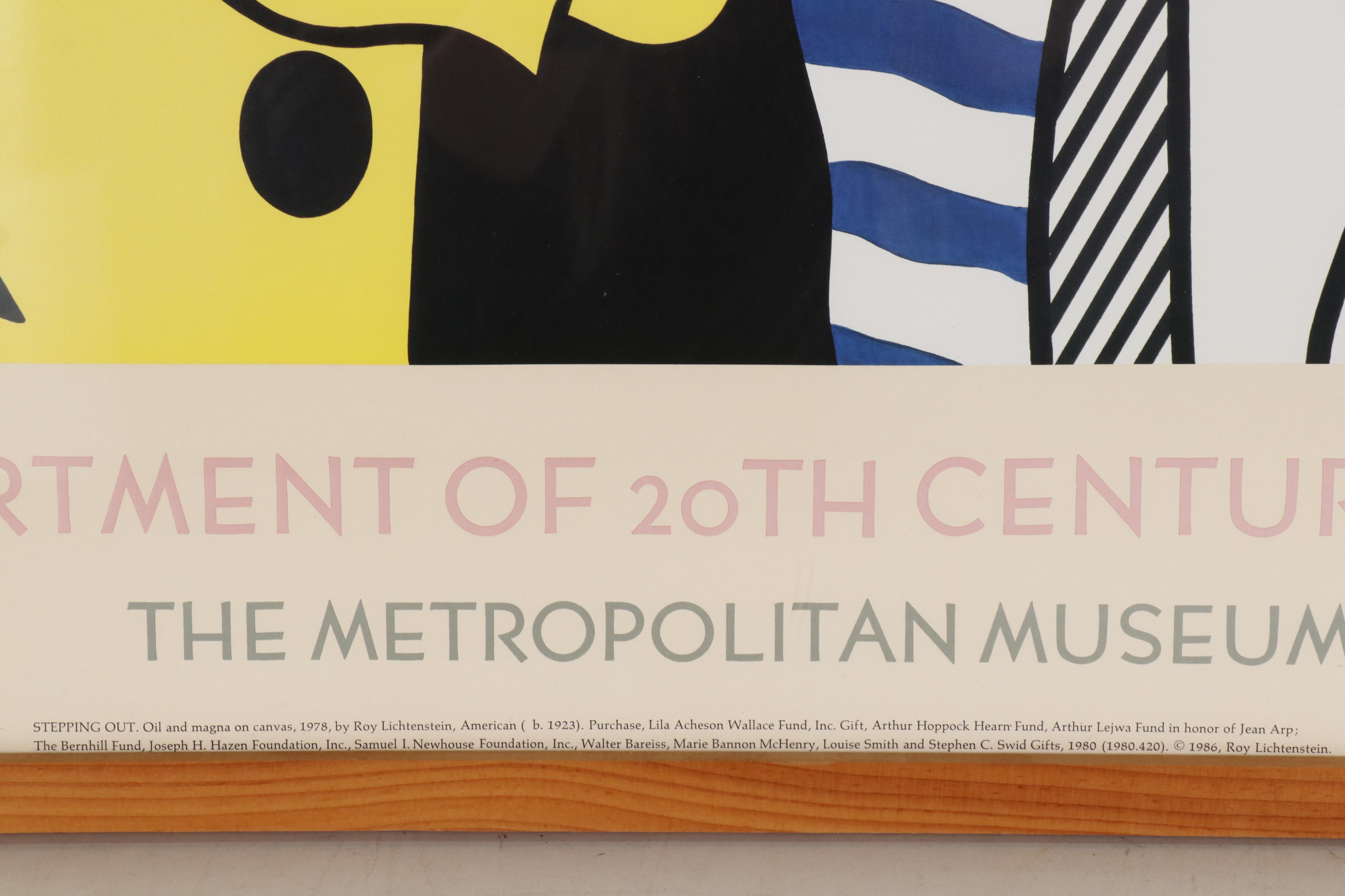 After Roy Lichtenstein Poster from Metropolitan Museum of Art, 1986