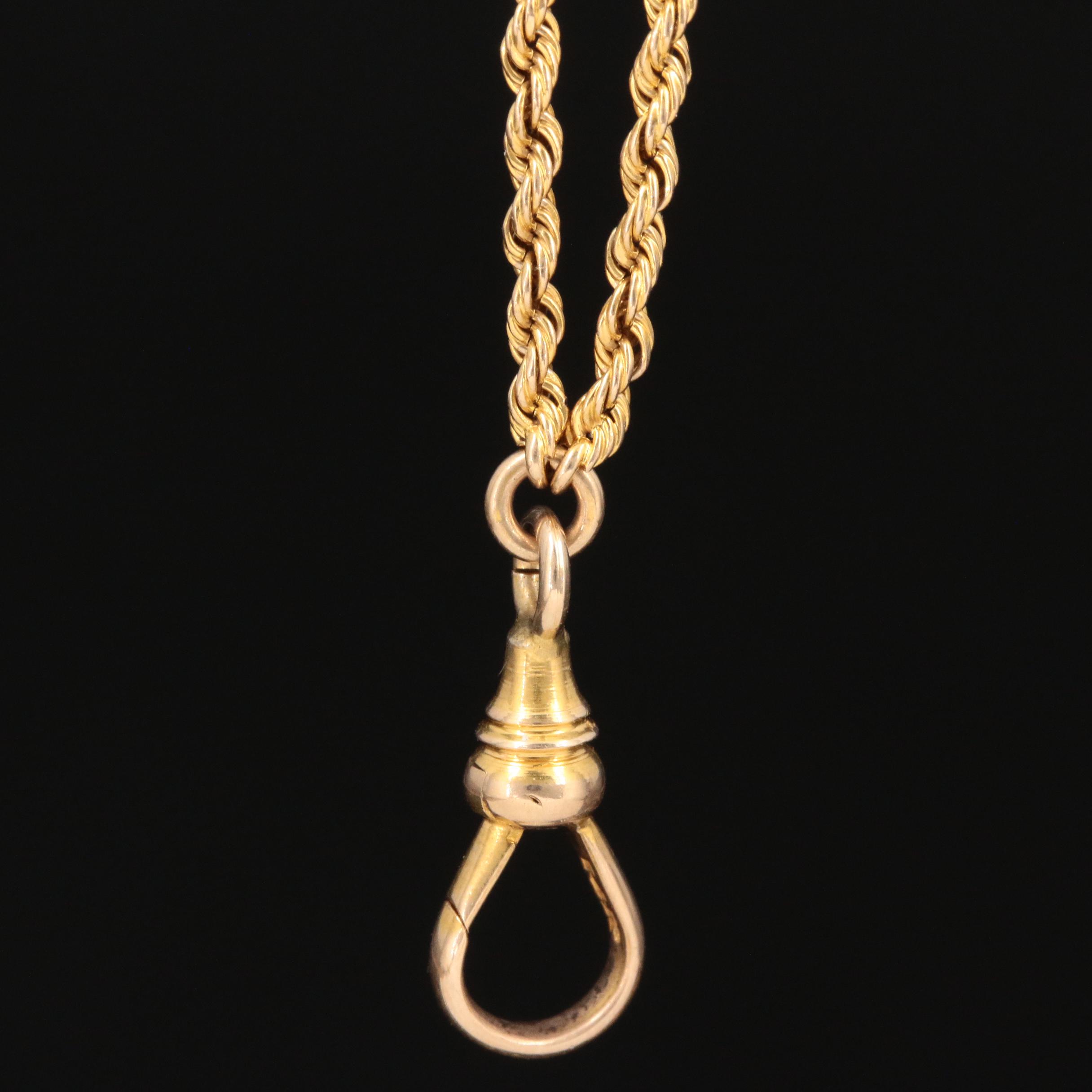 14K Yellow Gold Seed Pearl Heart Slide Pendant on Rope Chain Necklace