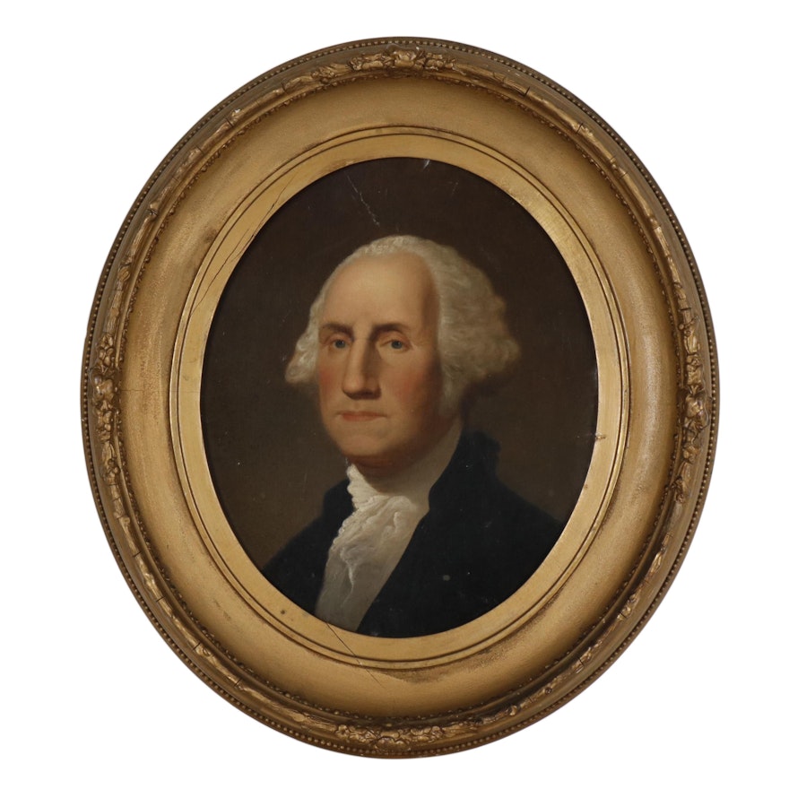 Oil Painting after Gilbert Stuart "The Athenaeum Portrait"