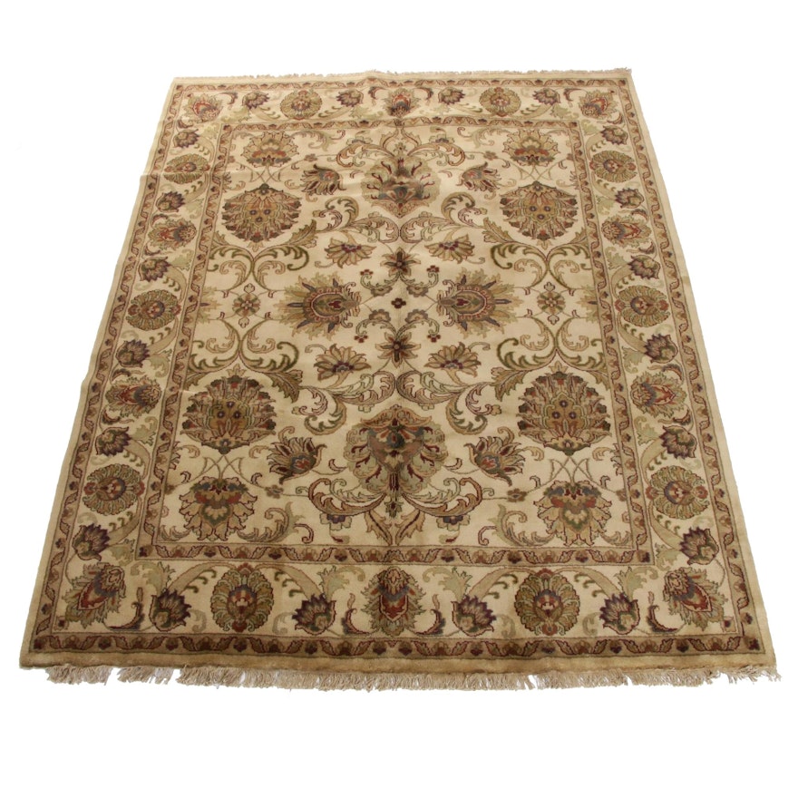 8'0 x 10'7 Hand-Knotted Indo-Persian Tabriz Room Size Rug