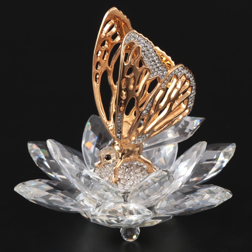 Swarovski Crystal "Butterfly in Flight" Figurine, 1985–1988
