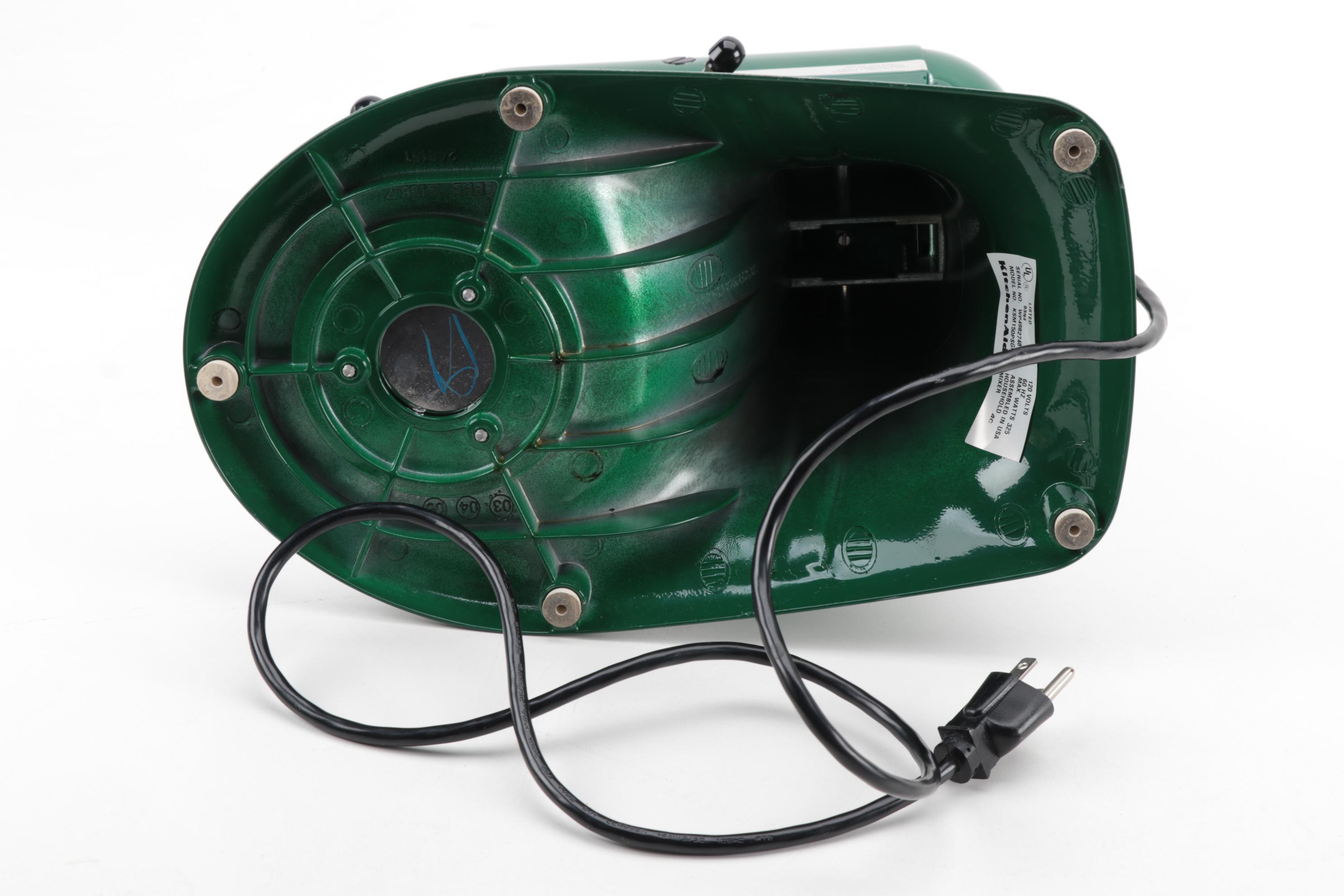 KitchenAid Artisan 5 qt. Stand Mixer in Empire Green with Attachments