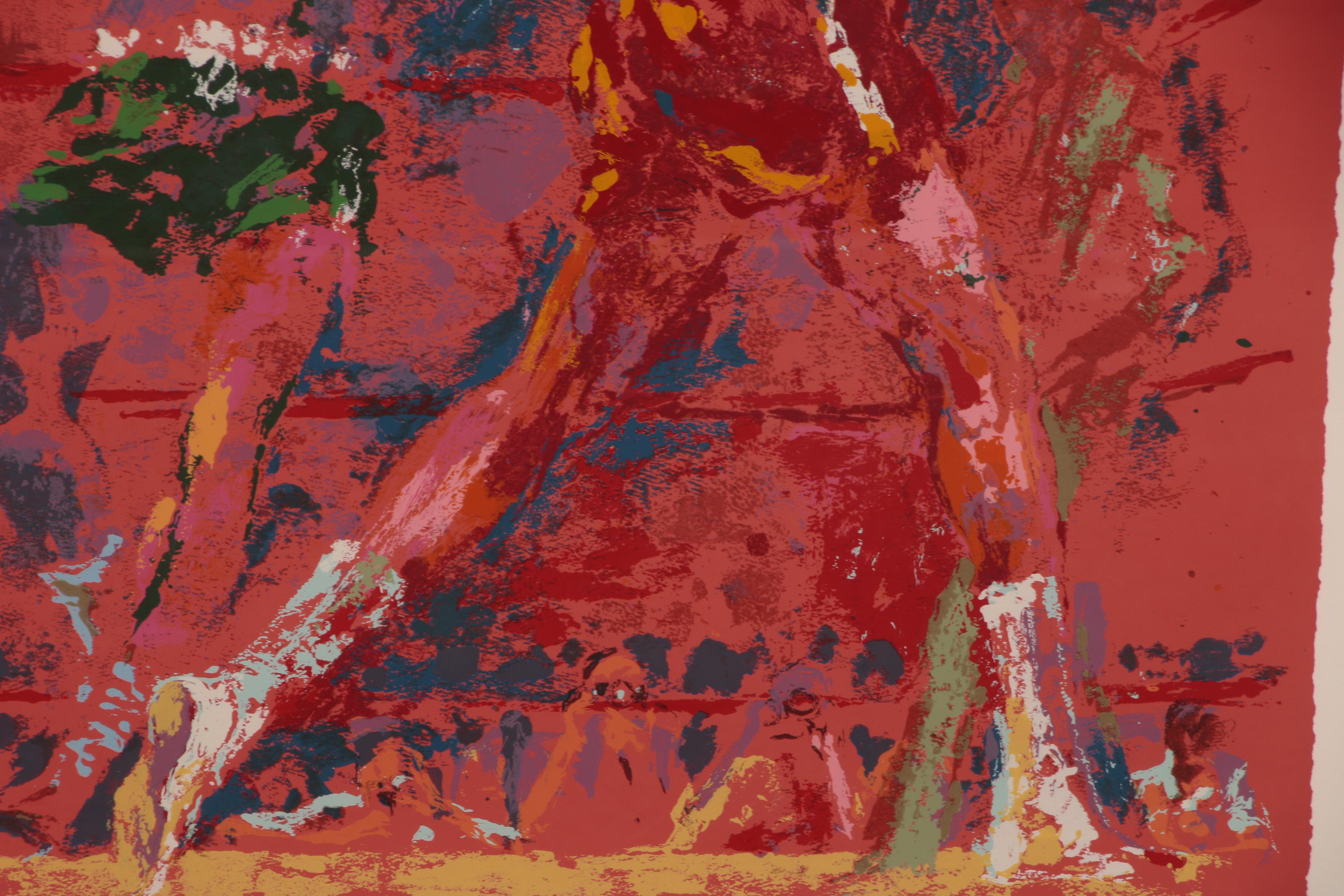 LeRoy Neiman Serigraph "The Red Boxer", 1973