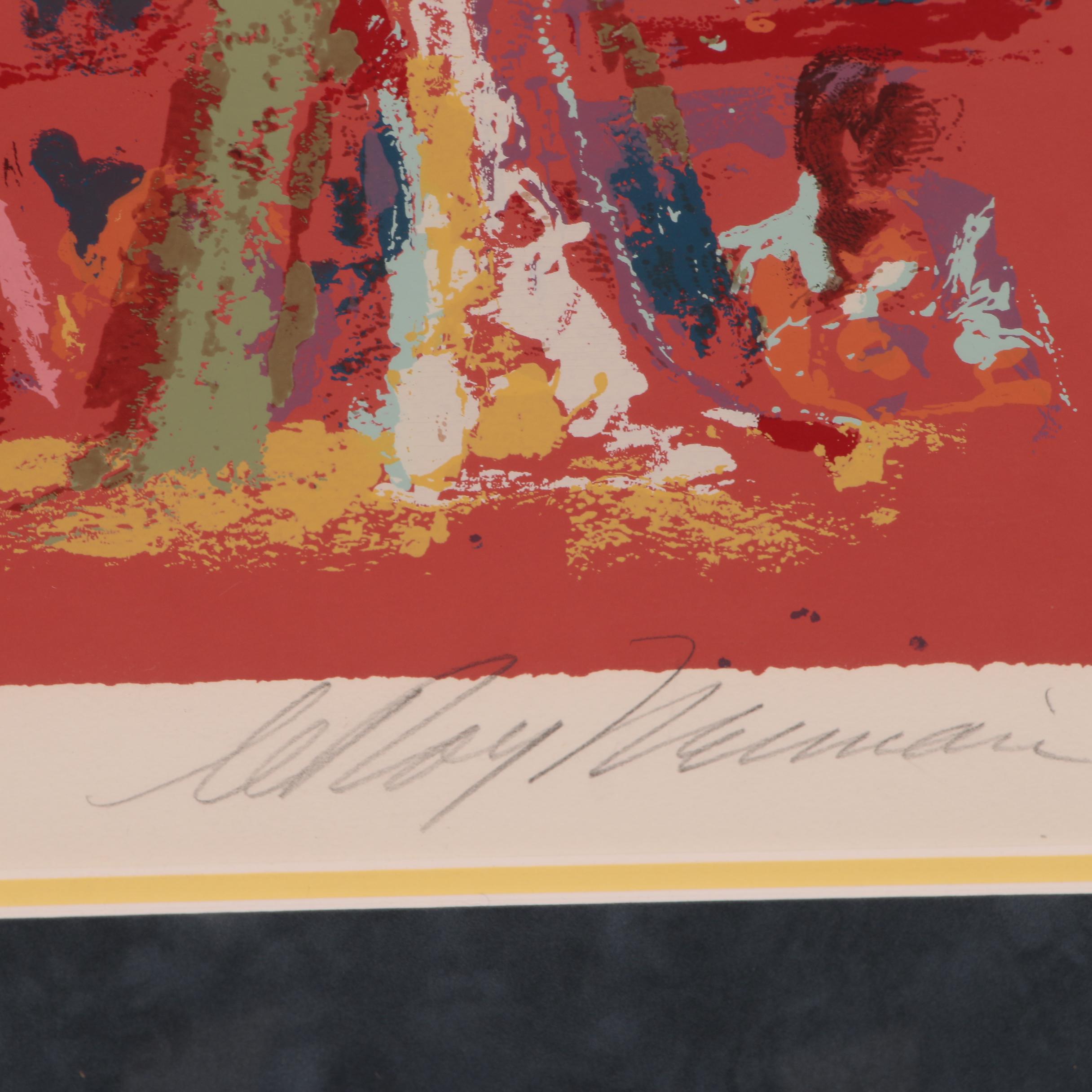 LeRoy Neiman Serigraph "The Red Boxer", 1973