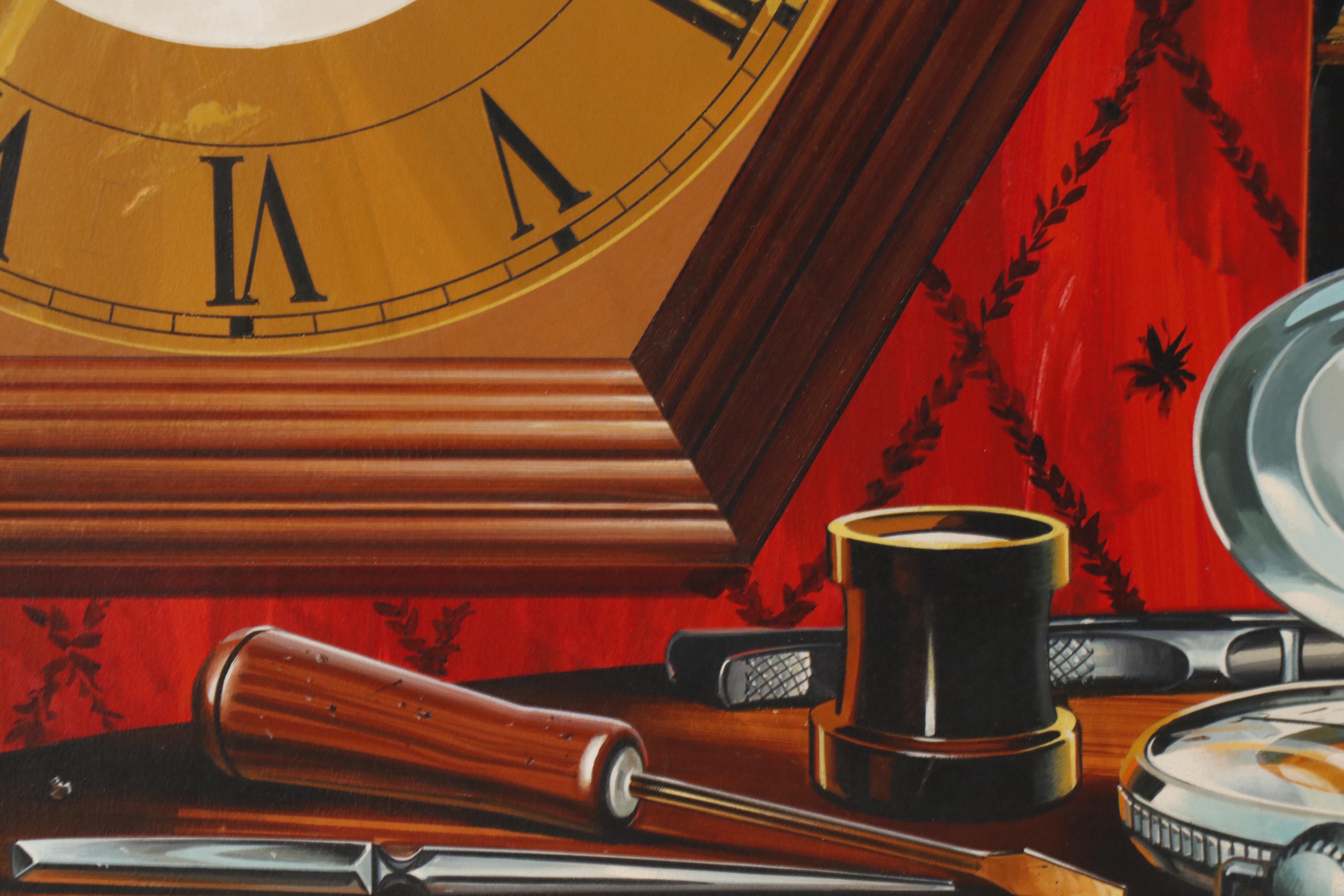 Paul Alexander Gouache and Tempera Illustration for Carling Black Label Sign