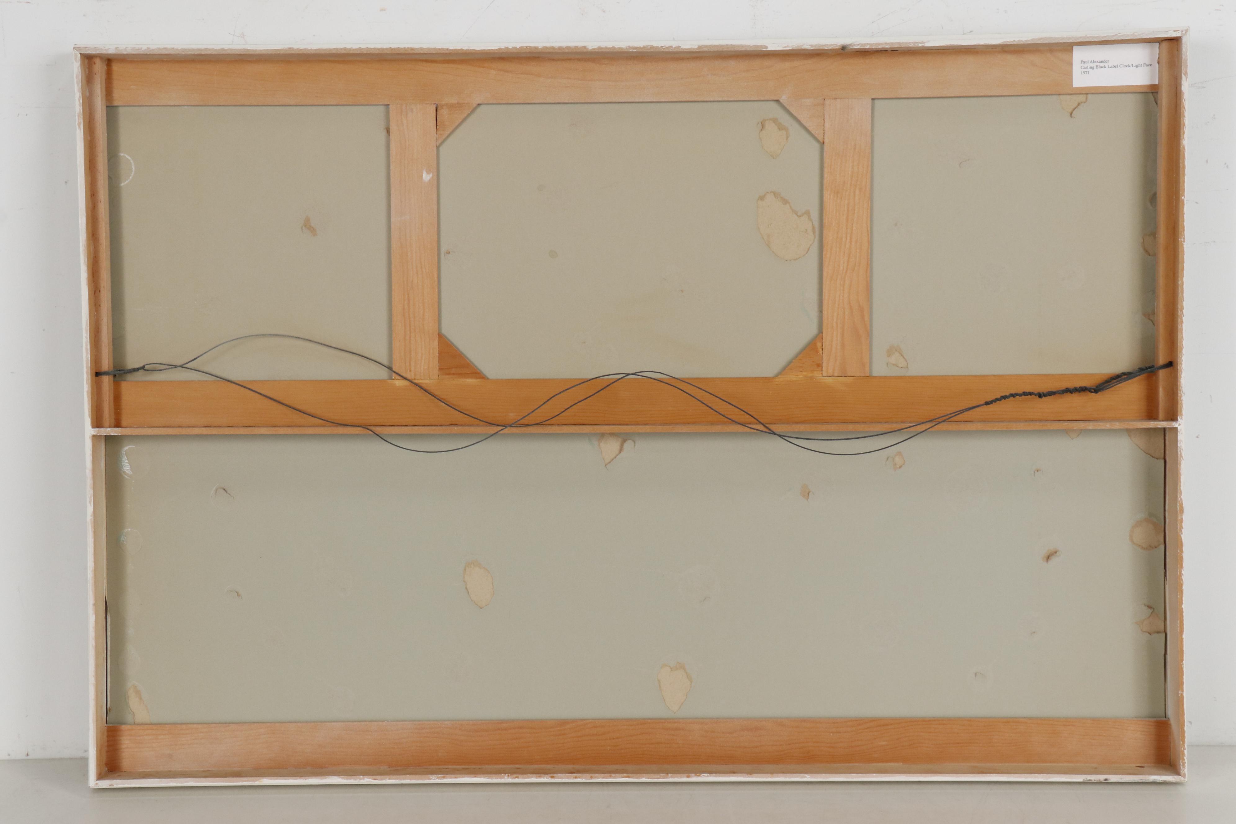 Paul Alexander Gouache and Tempera Illustration for Carling Black Label Sign