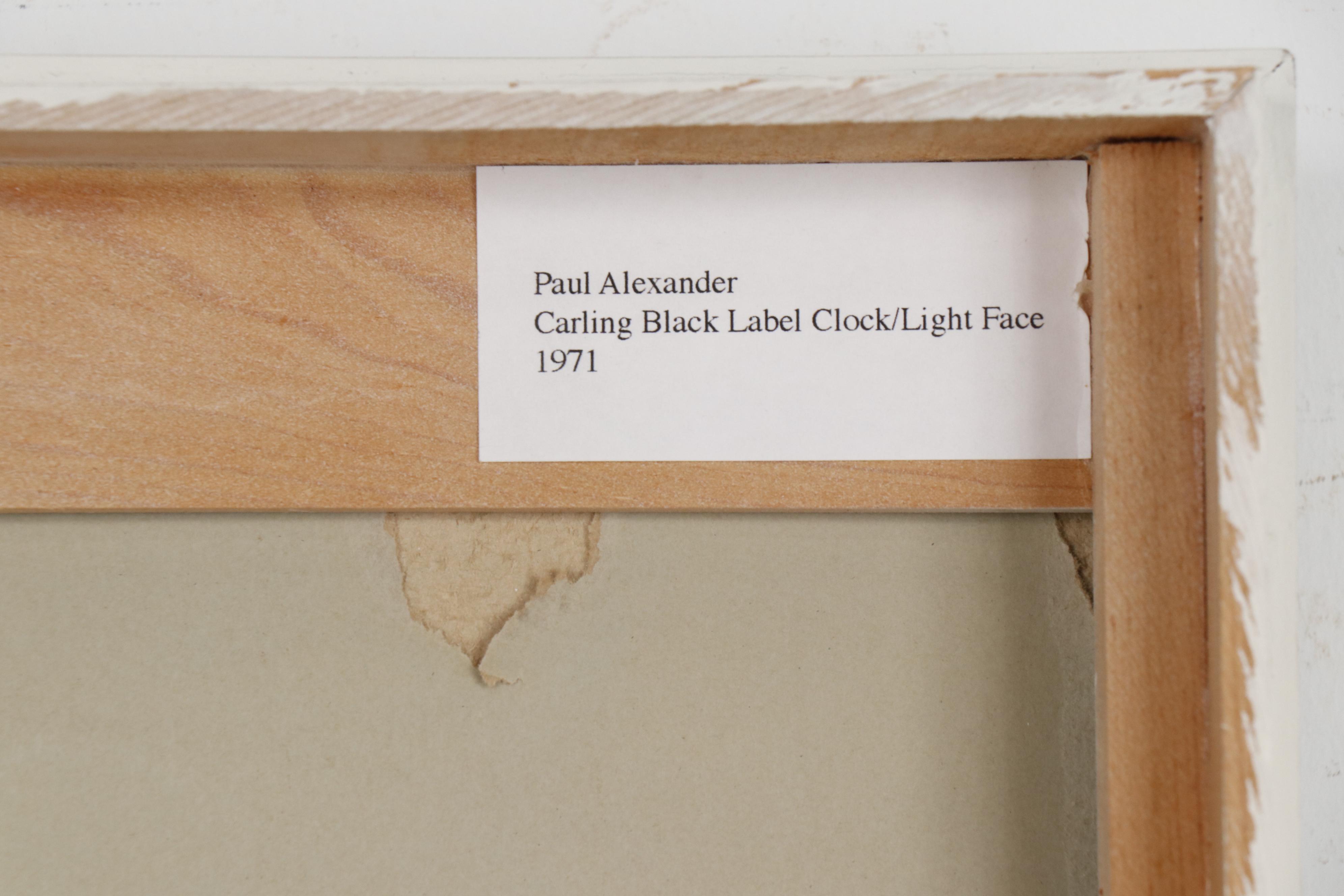 Paul Alexander Gouache and Tempera Illustration for Carling Black Label Sign