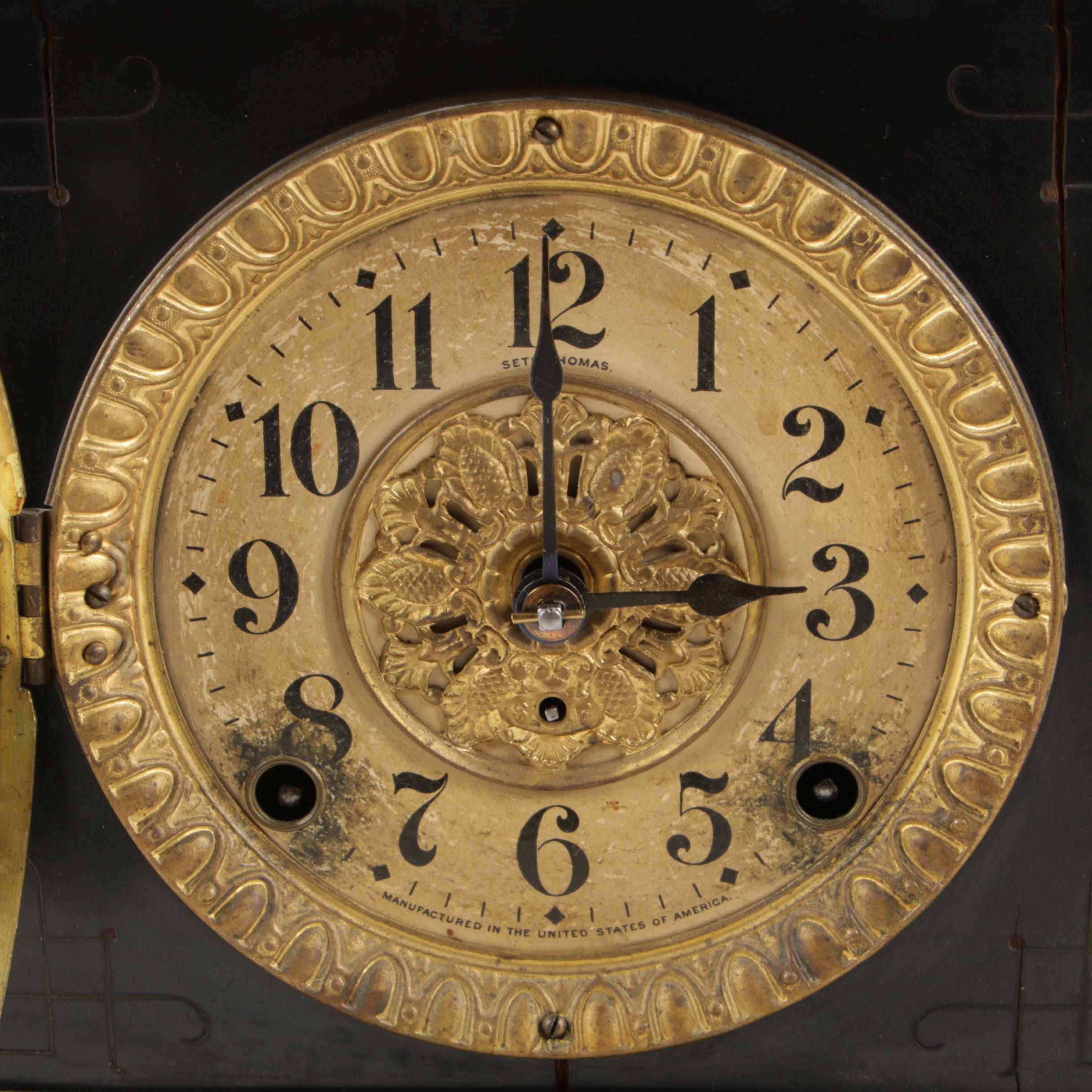 Seth Thomas Adimintine Clock, 8 Day Time and Strike Movement, Late 19th Century