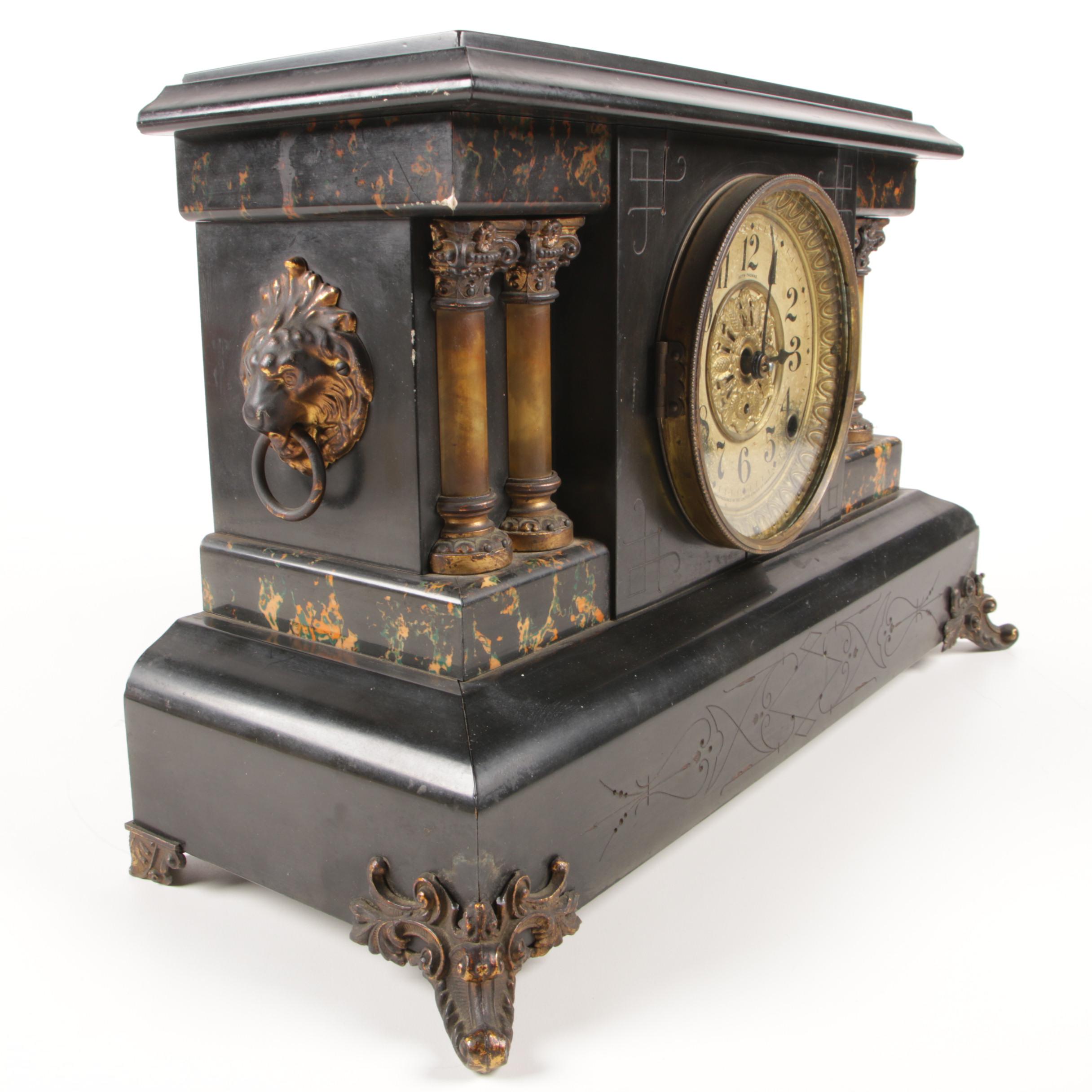 Seth Thomas Adimintine Clock, 8 Day Time and Strike Movement, Late 19th Century