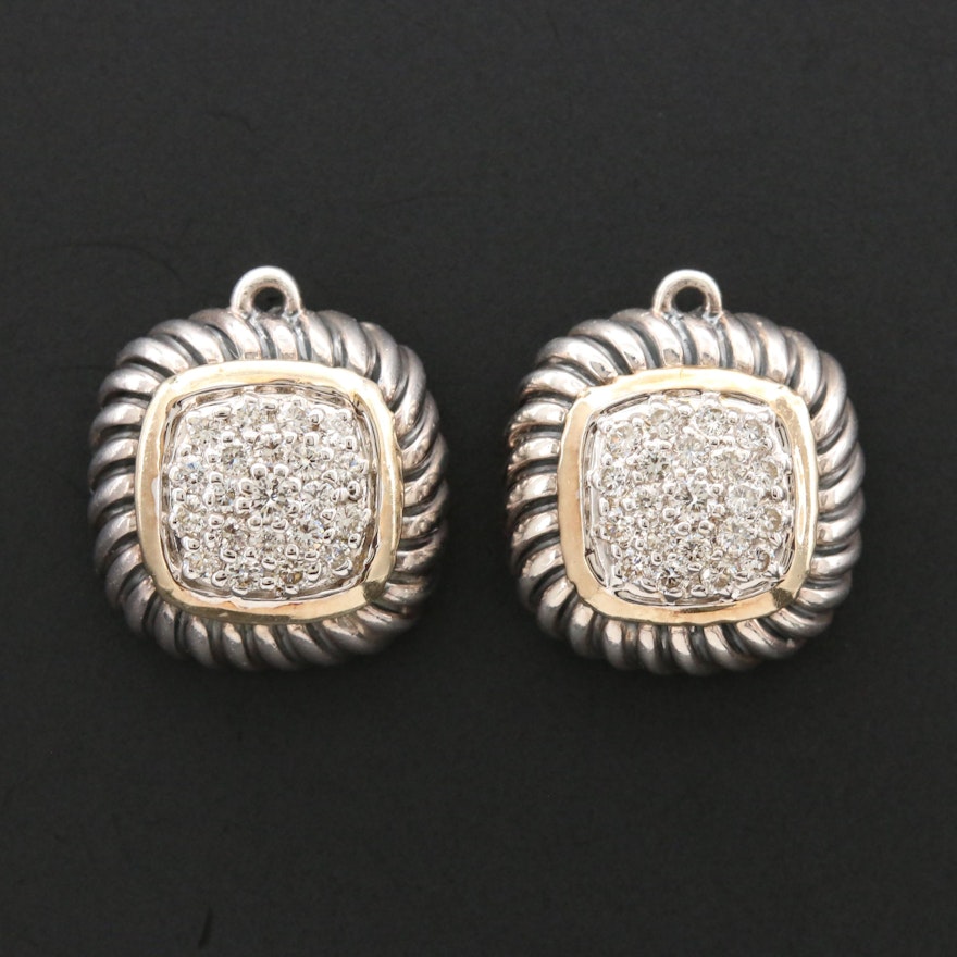 David Yurman Diamond Earring Dangles