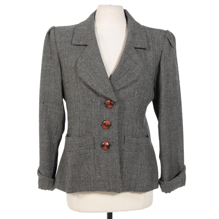 Yves Saint Laurent Wool Blazer, 1980s Vintage