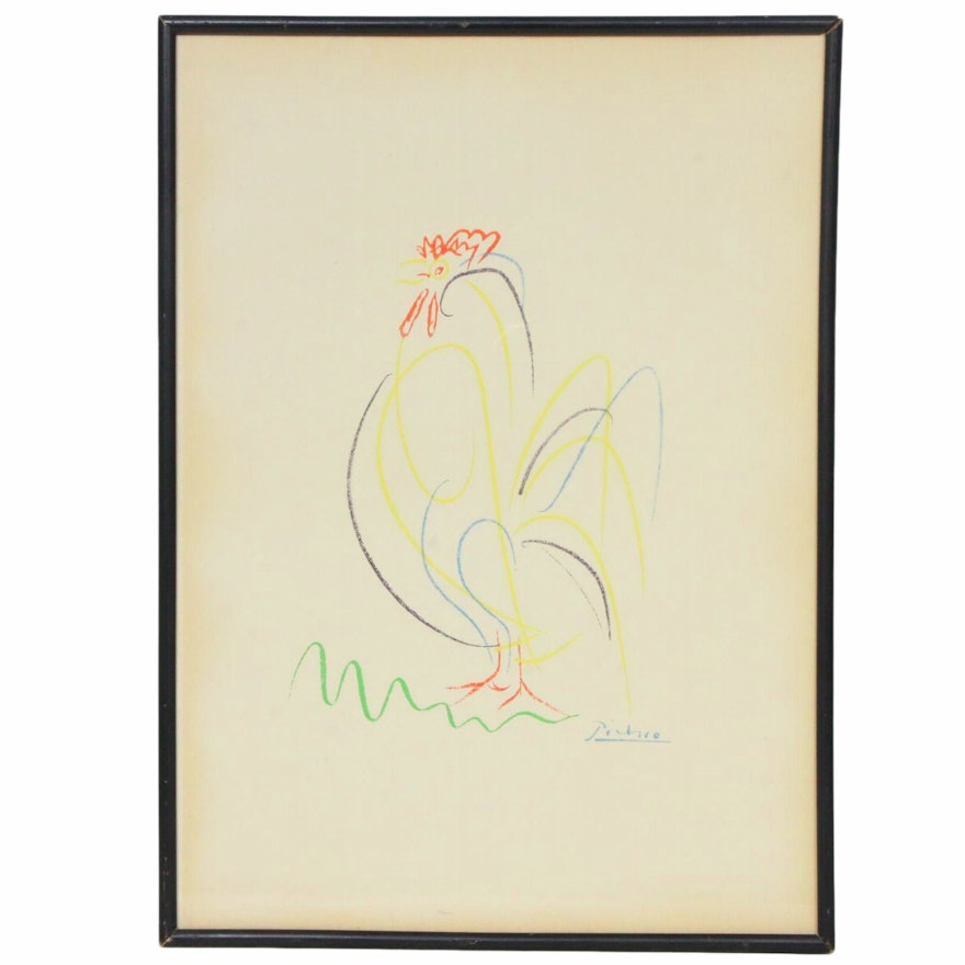 Lithograph after Pablo Picasso "Rooster"
