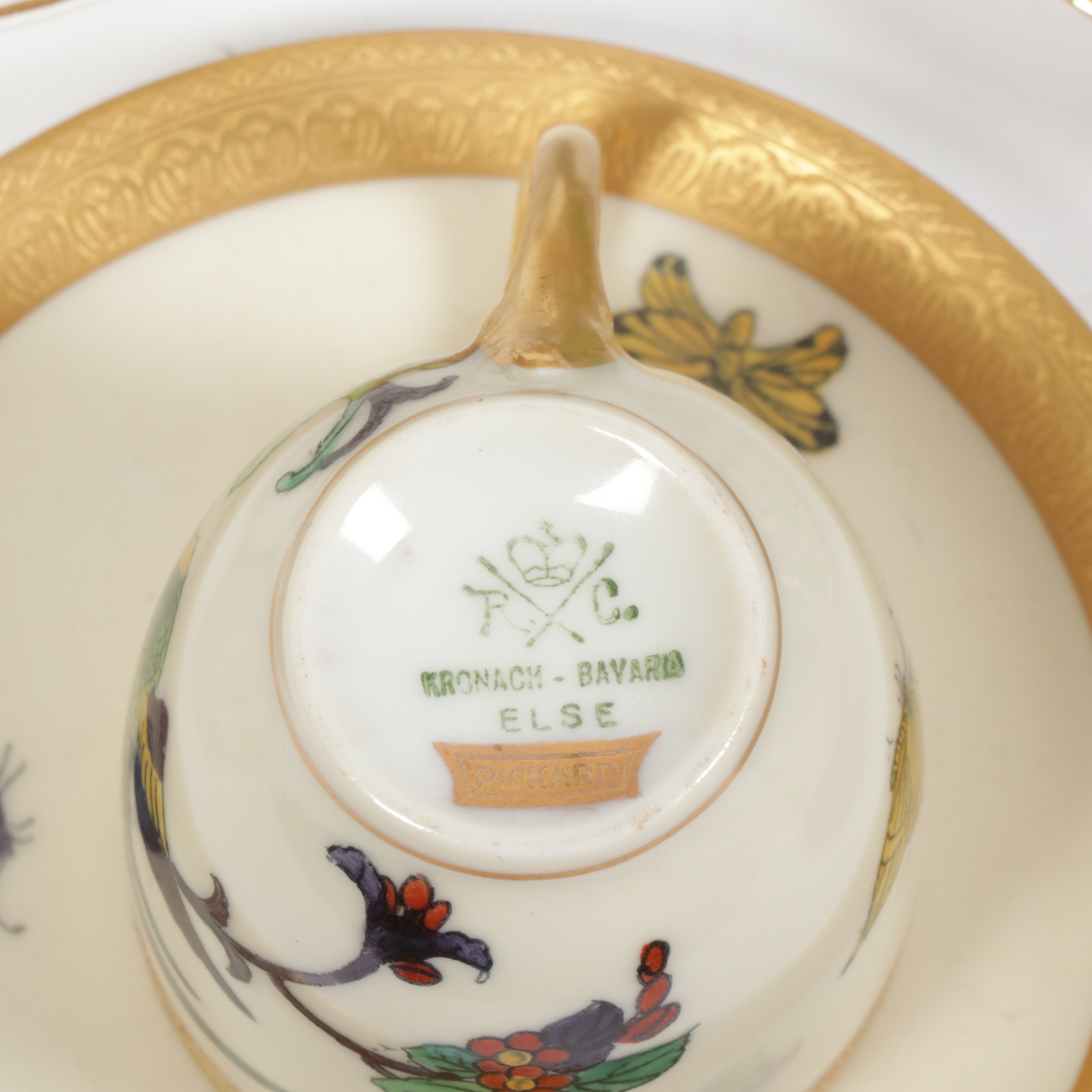 Haviland and Other Porcelain Teacups and Saucers, Early to Late 20th C.