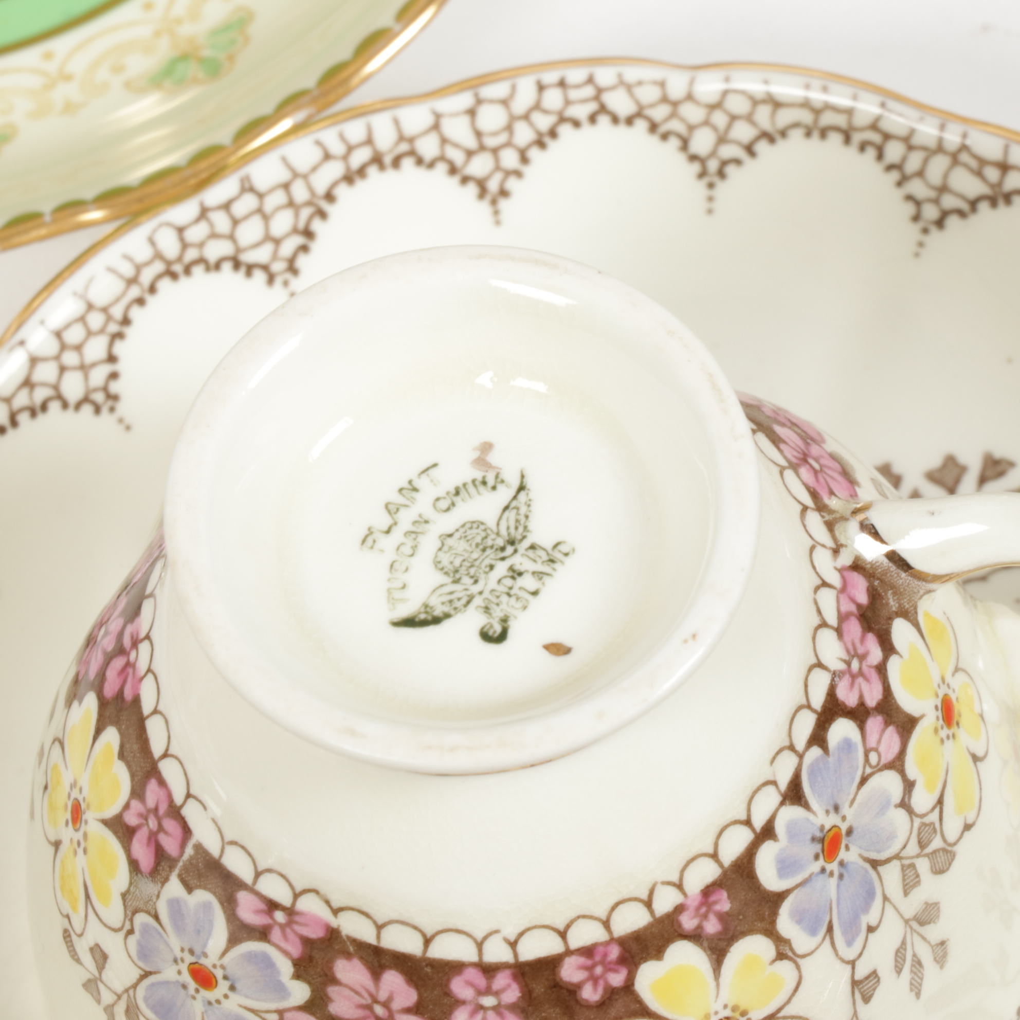 Haviland and Other Porcelain Teacups and Saucers, Early to Late 20th C.