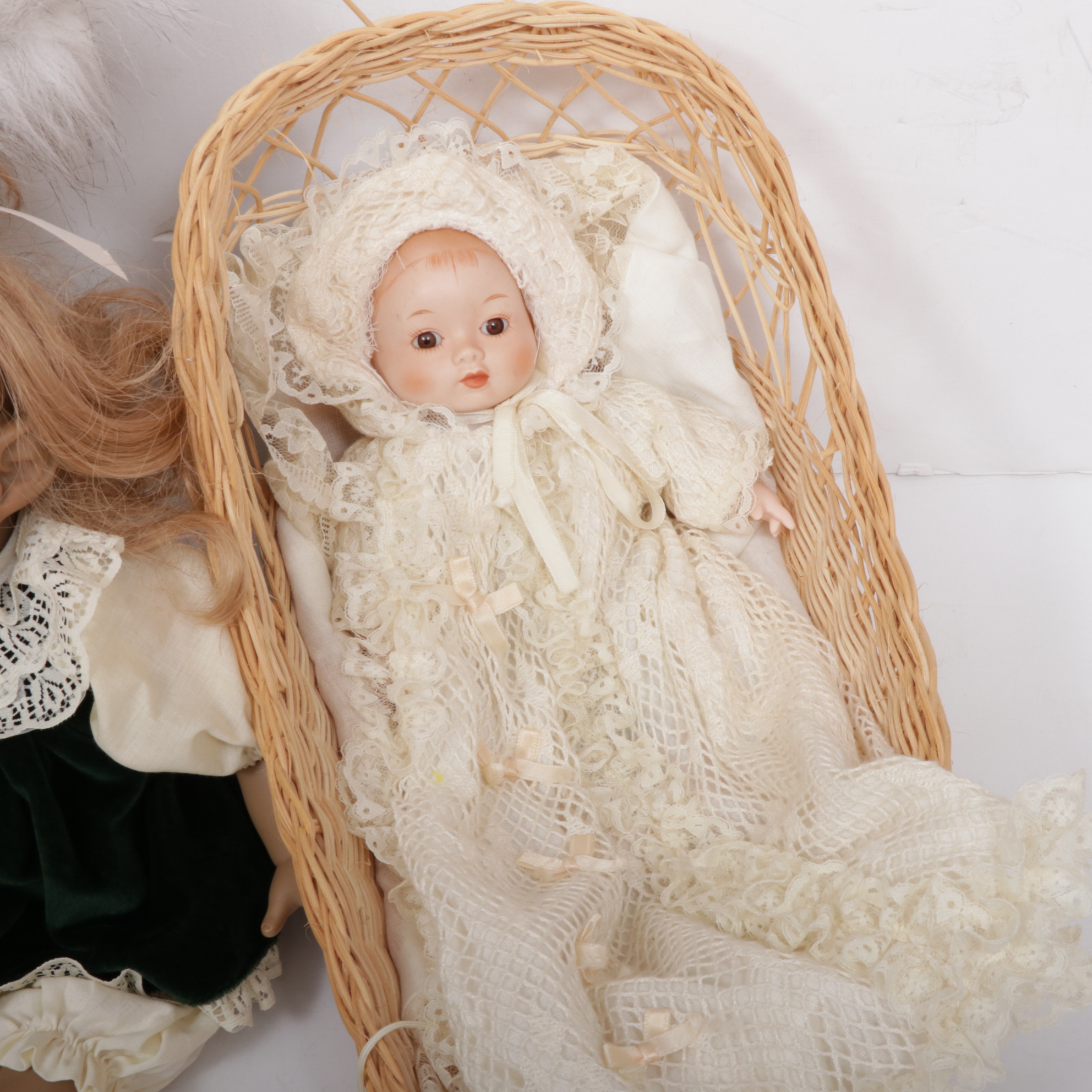 B. Altman Plush Eskimo Doll, Panre Doll and Sankyo Doll, Vintage