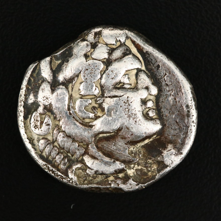 Alexander III, "The Great", AR Tetradrachm Coin, ca. 323 B.C.