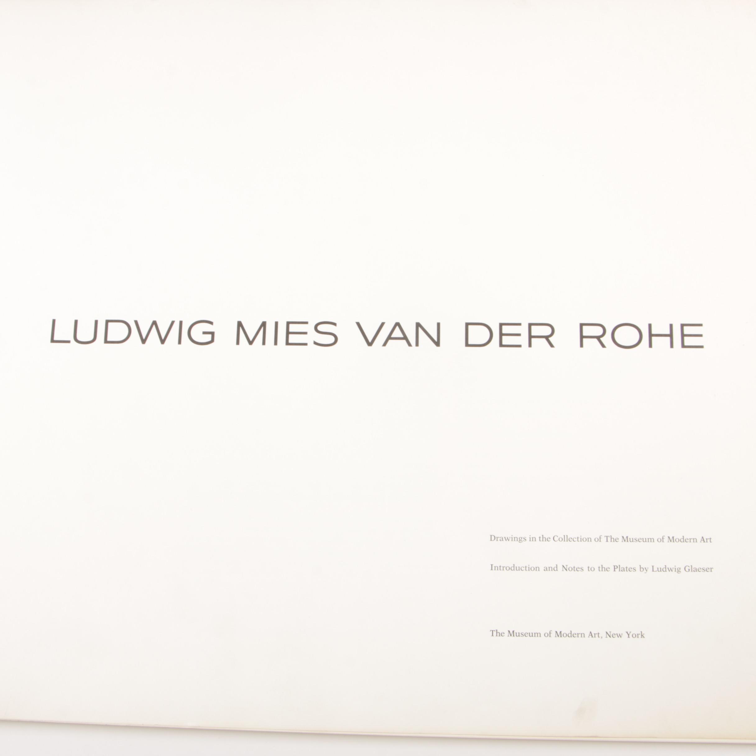"Ludwig Mies Van Der Rohe" Compilation of Drawings in Museum of Modern Art, 1969