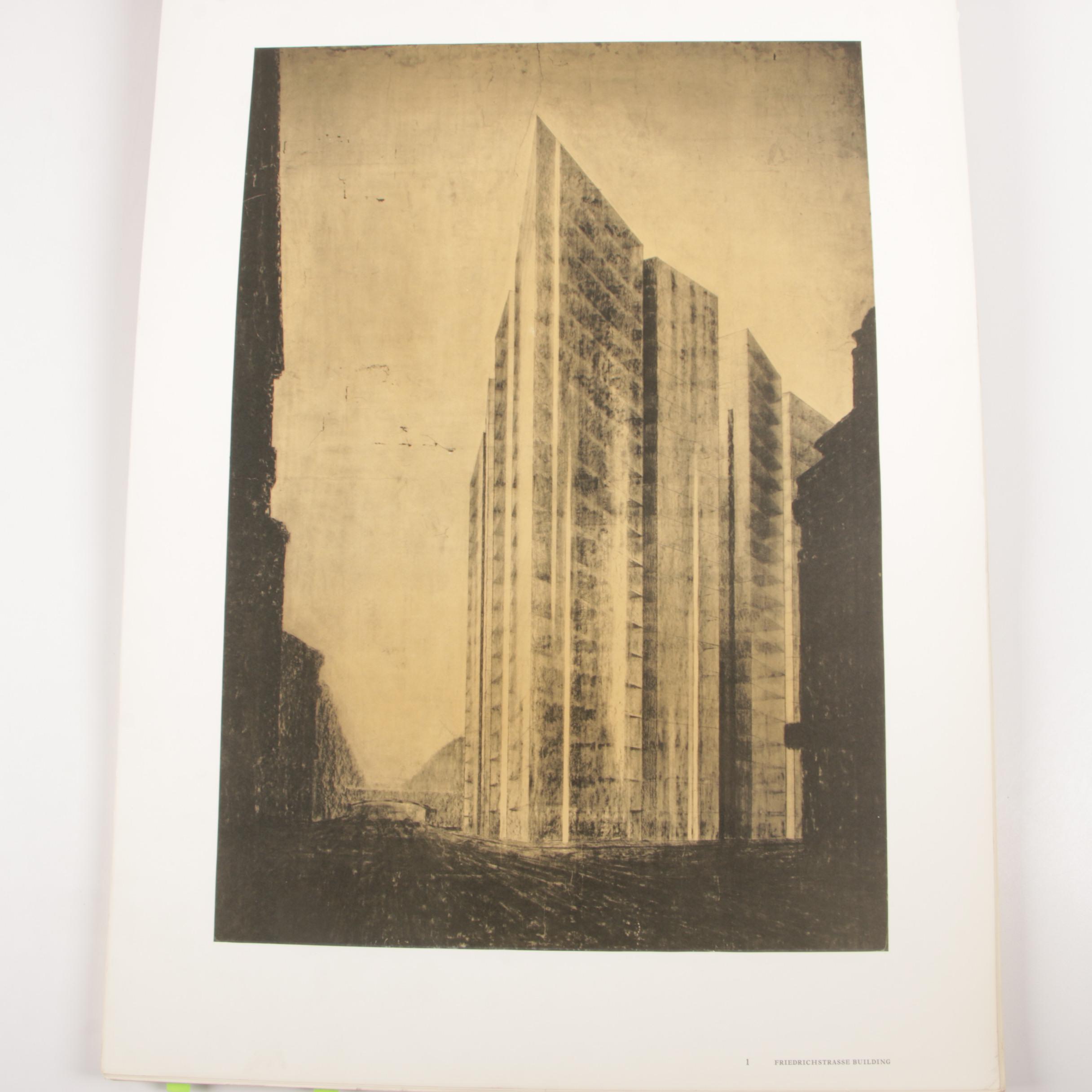 "Ludwig Mies Van Der Rohe" Compilation of Drawings in Museum of Modern Art, 1969