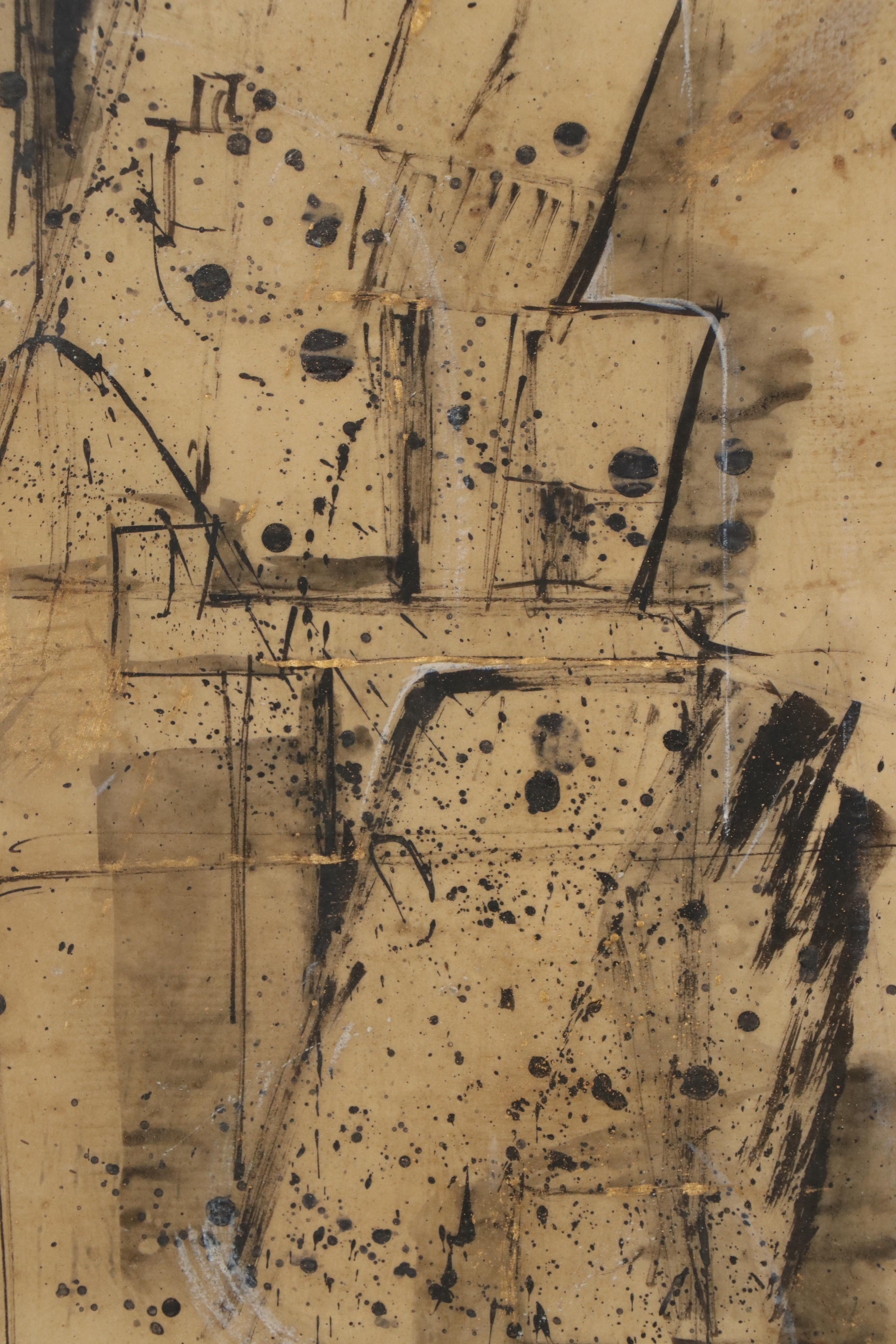 William Charles Palmer Abstract Mixed Media Painting, 1950