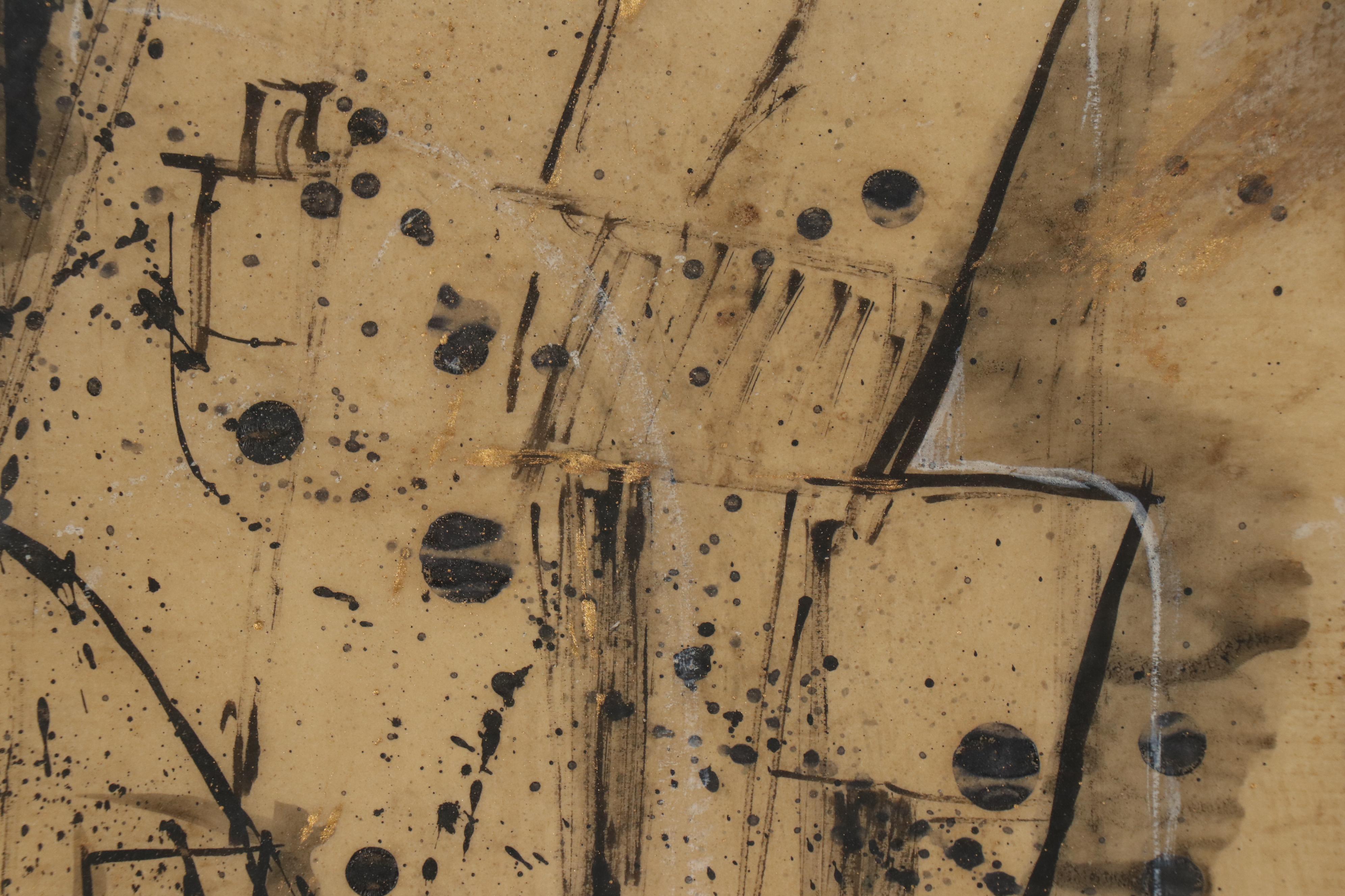 William Charles Palmer Abstract Mixed Media Painting, 1950