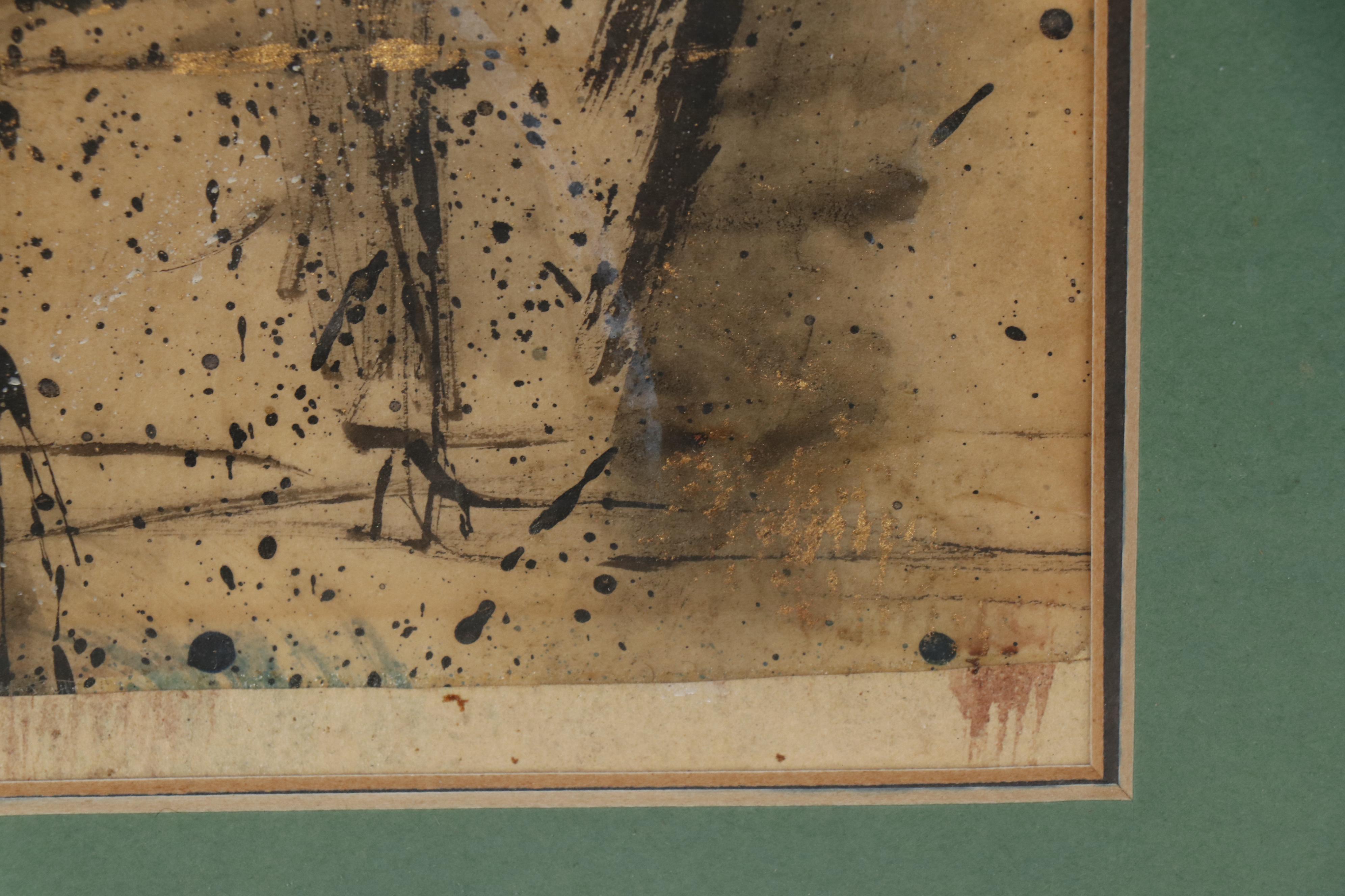 William Charles Palmer Abstract Mixed Media Painting, 1950