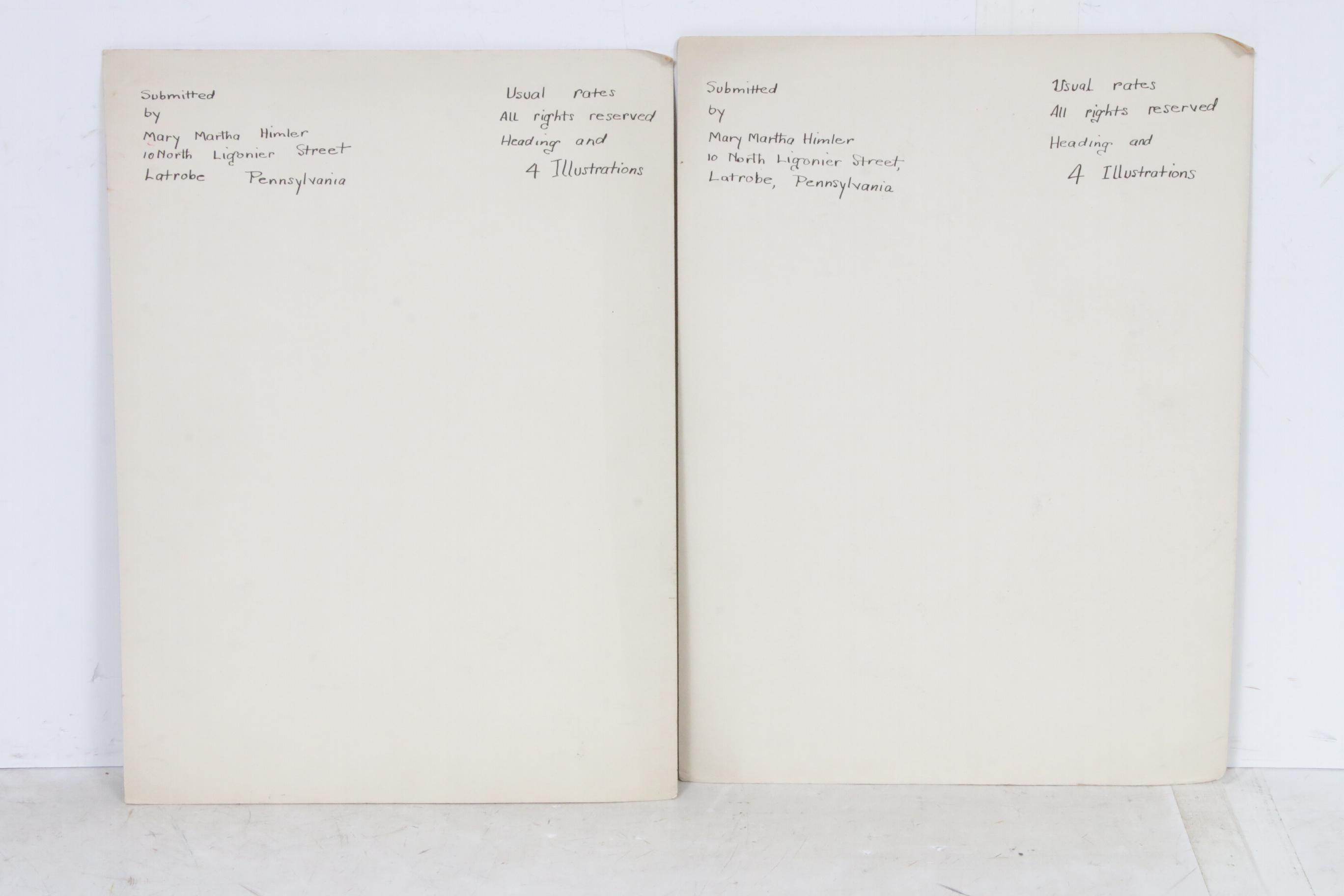 Mary Martha Himler Ink Drawings for "The Dragon Bowl and the Boots"