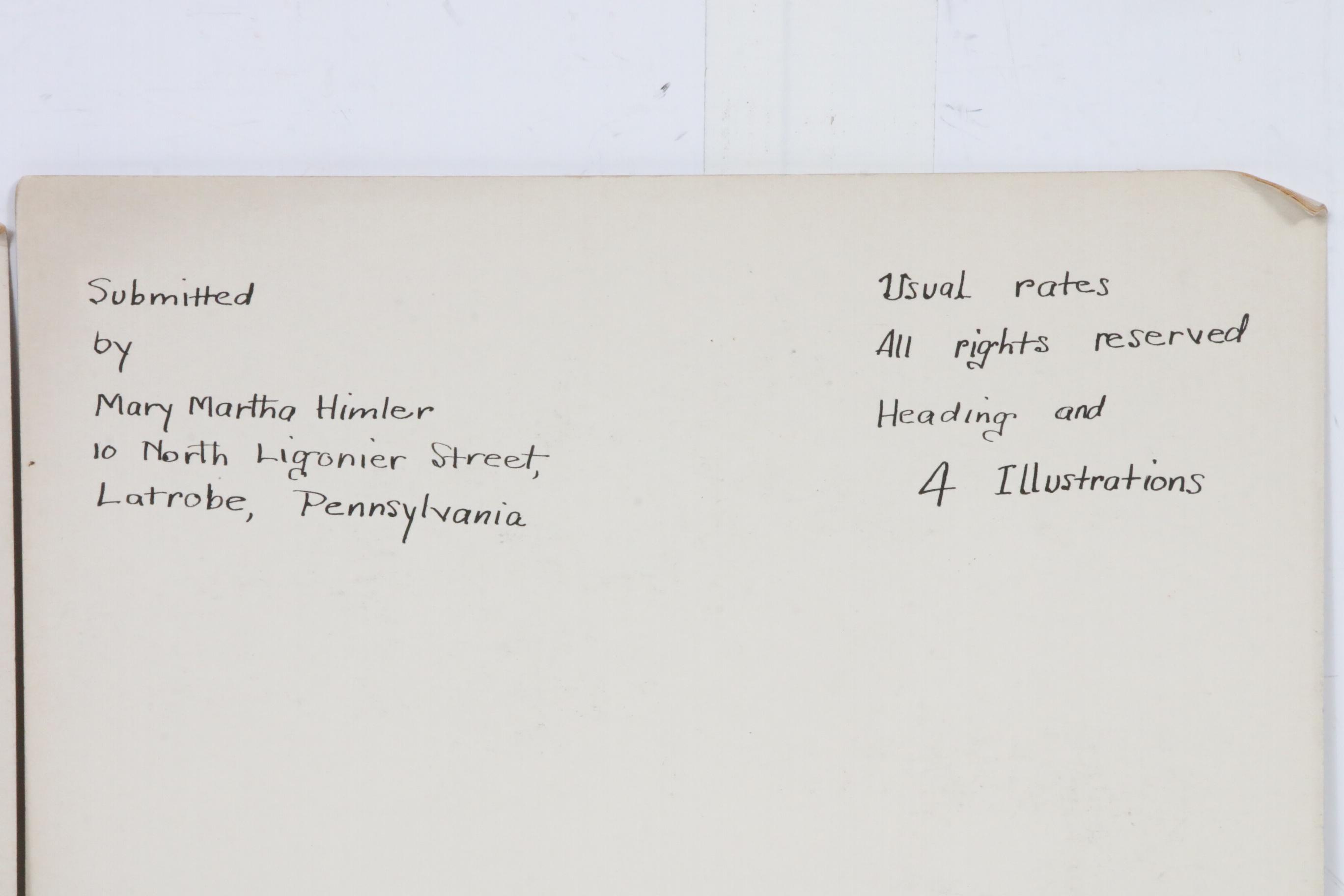 Mary Martha Himler Ink Drawings for "The Dragon Bowl and the Boots"