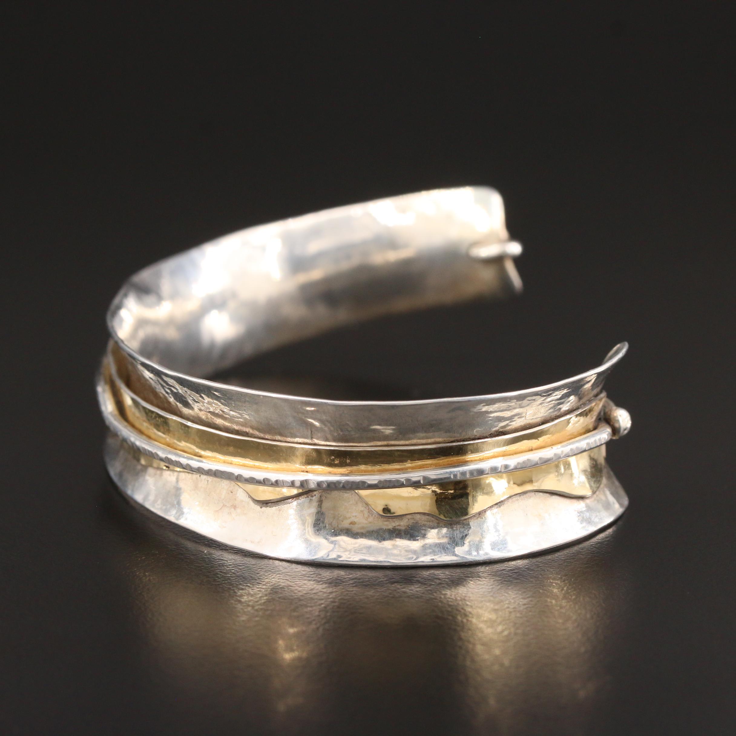 DeRobertis Design Sterling Silver Cuff Bracelet