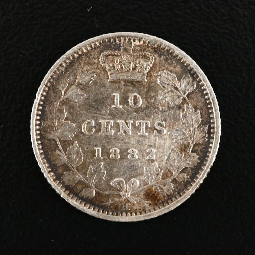 1882-H Canadian Silver Dime