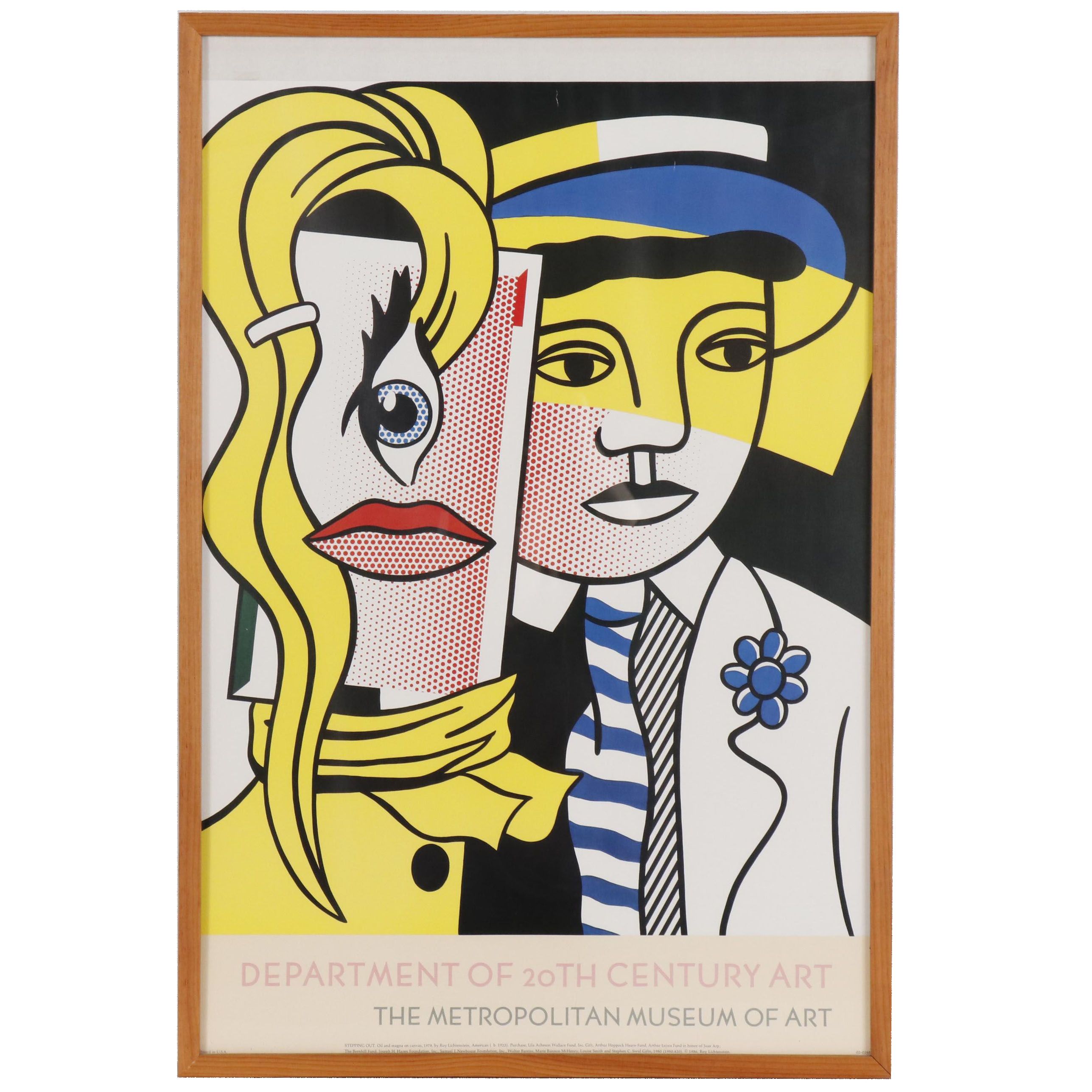 After Roy Lichtenstein Poster from Metropolitan Museum of Art, 1986