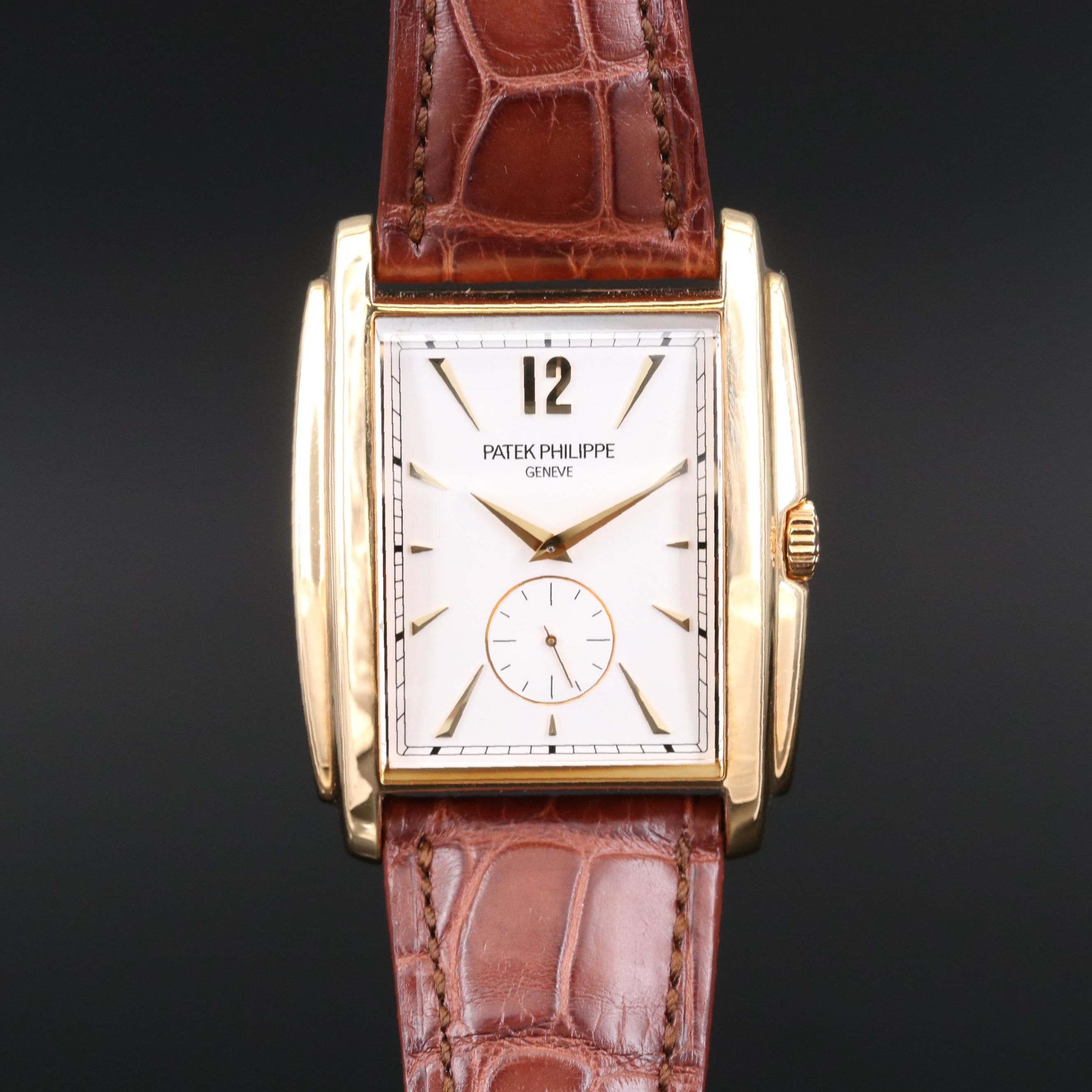 Patek Philippe Gondolo 5124J 18K Gold Stem Wind Watch