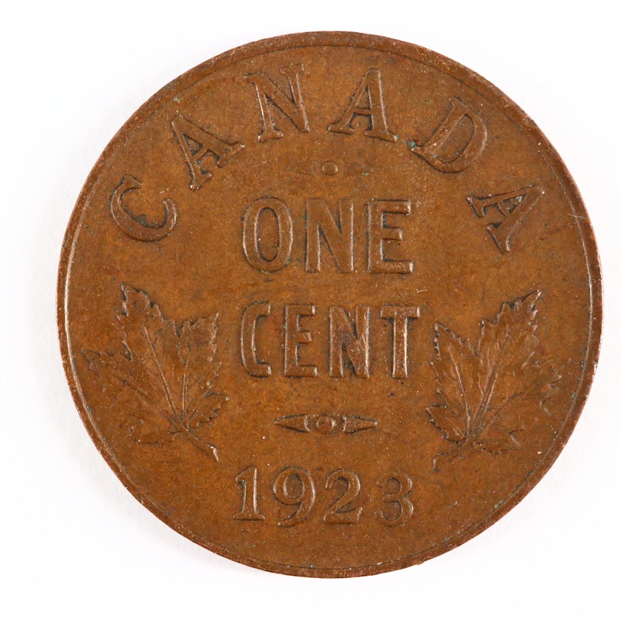 Semi-Key Date 1923 Canadian Cent