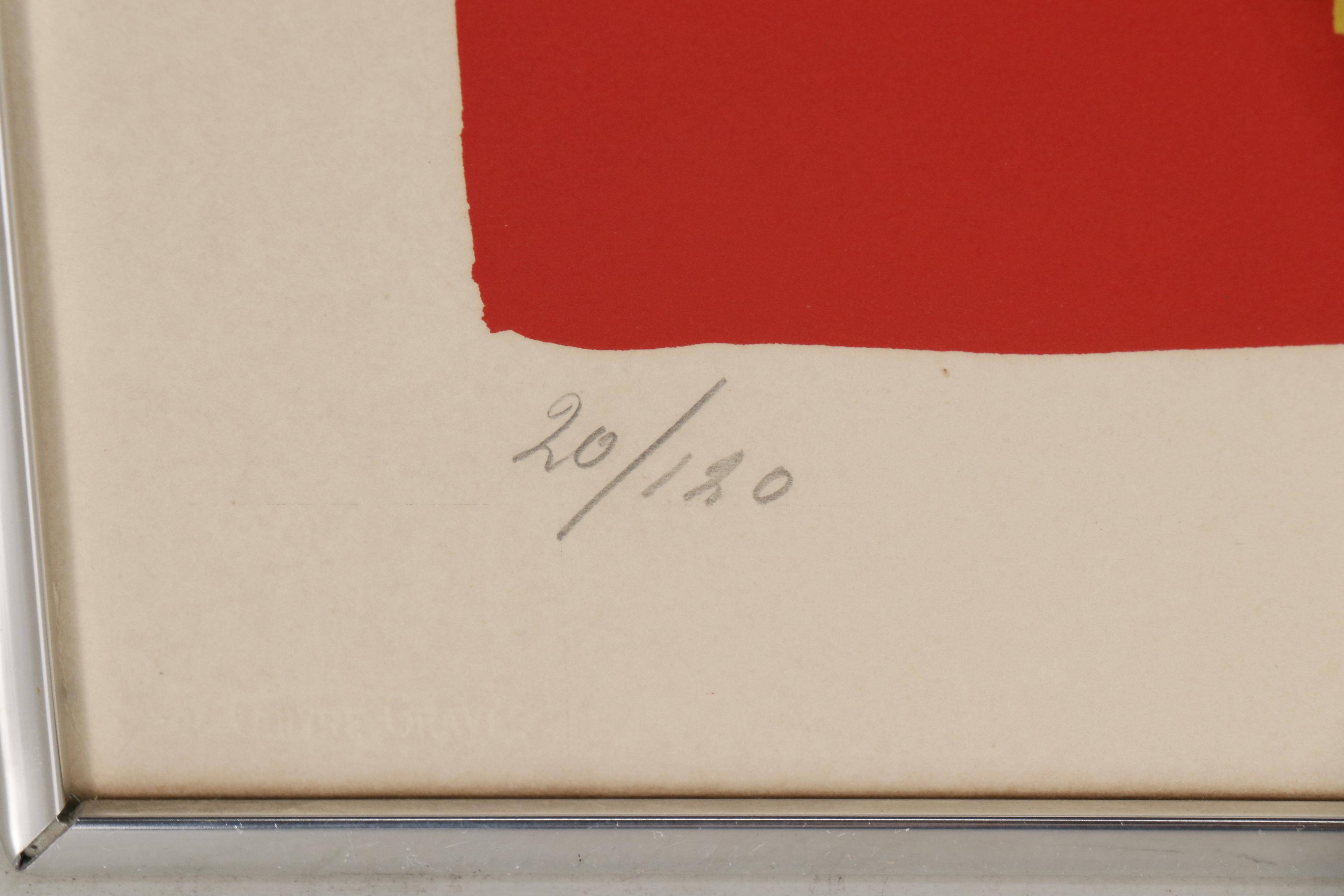 Karel Appel Color Lithograph "Yellow Boy and Sun", 1973