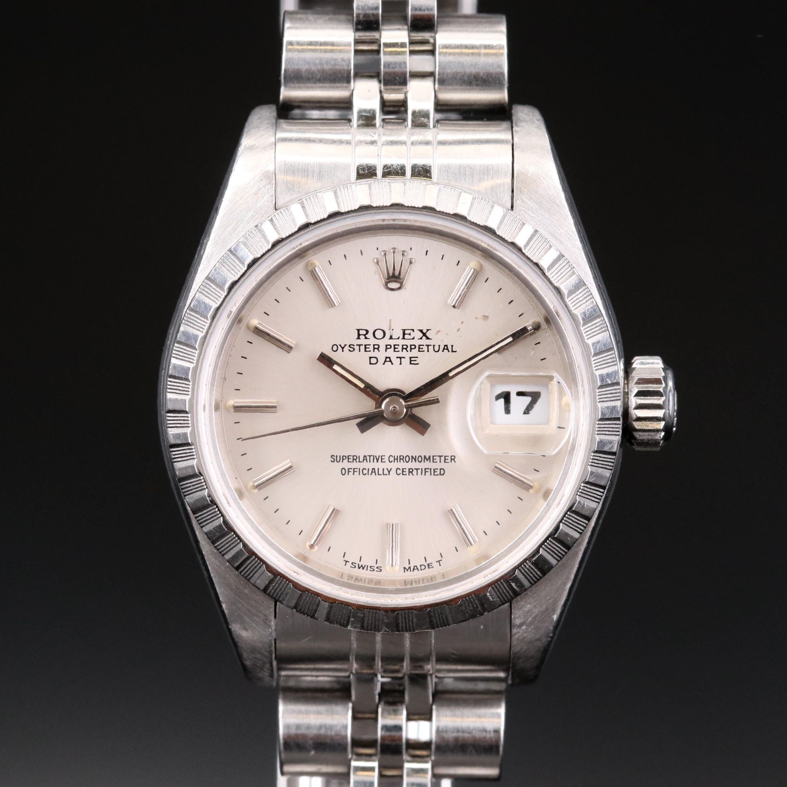 Rolex Date Stainless Steel Automatic Watch, 1997