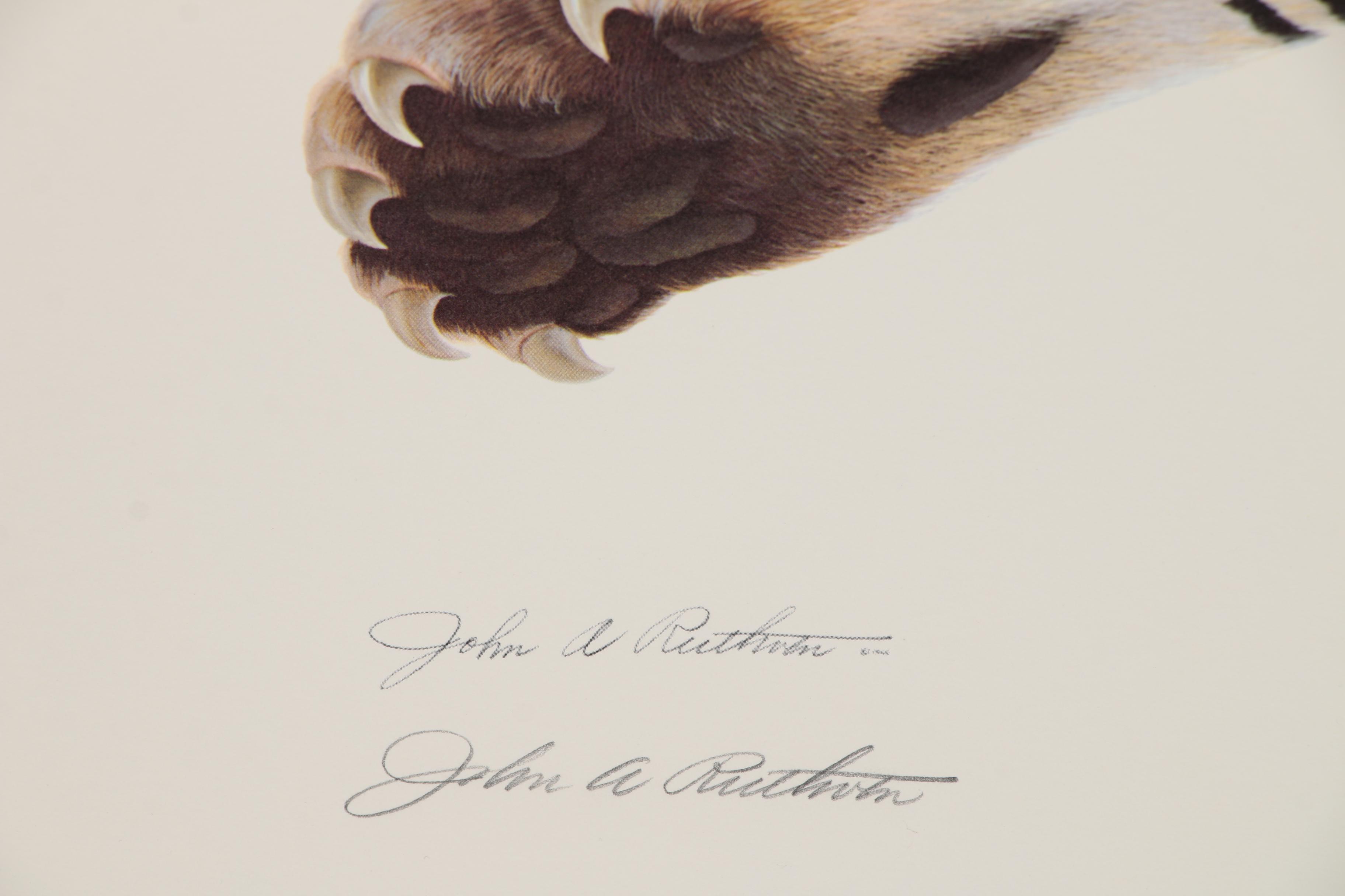 John Ruthven Offset Lithograph "Bengal Tiger"