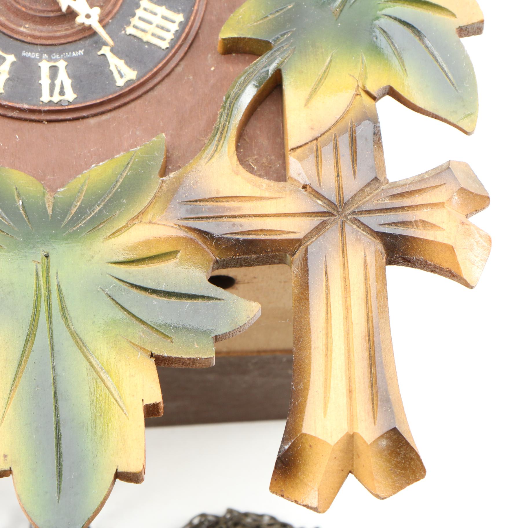 German Cuckoo Clock with Thorens Swiss "Kuckuck Walzer" Movement