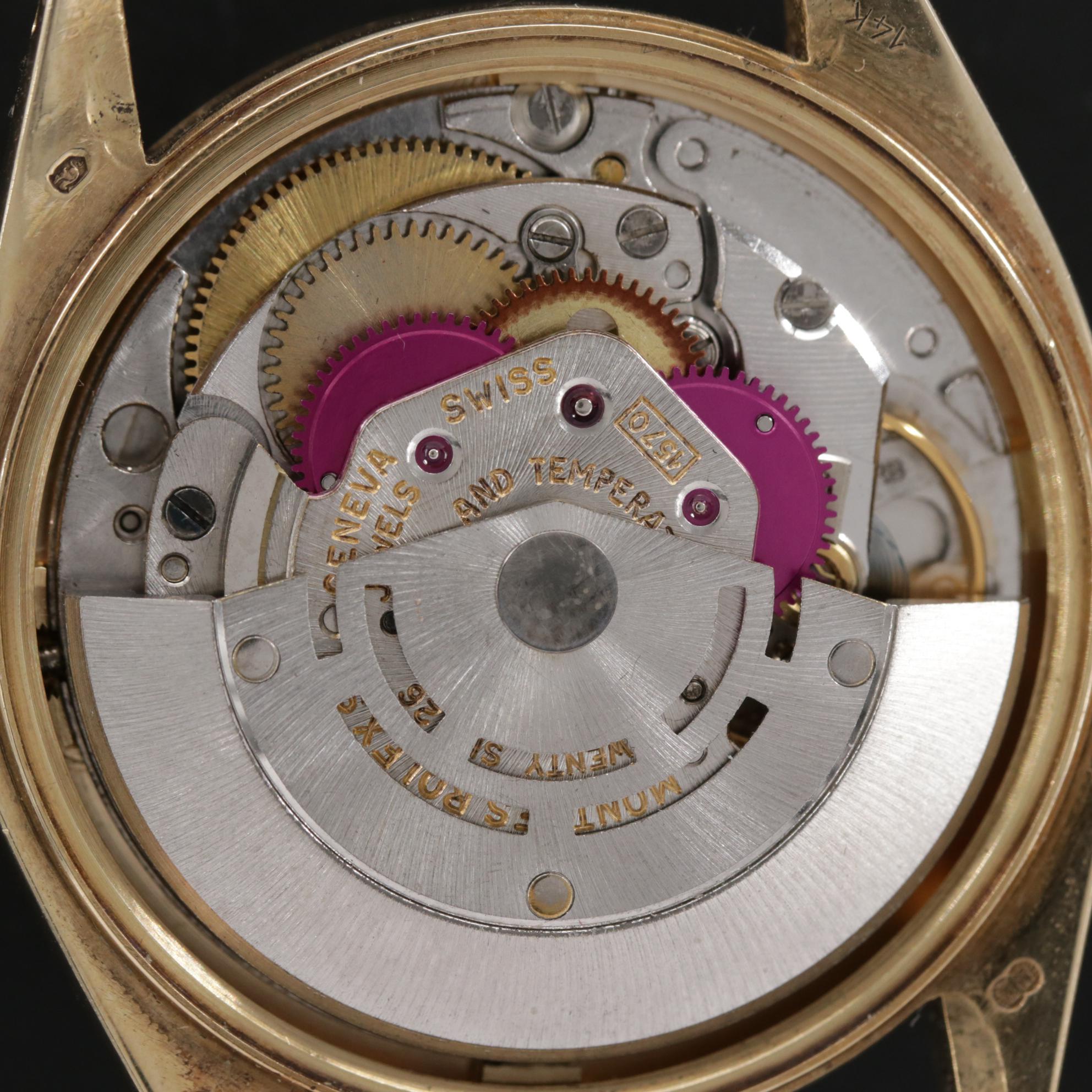 Rolex Date 14K Gold Automatic Watch, 1978