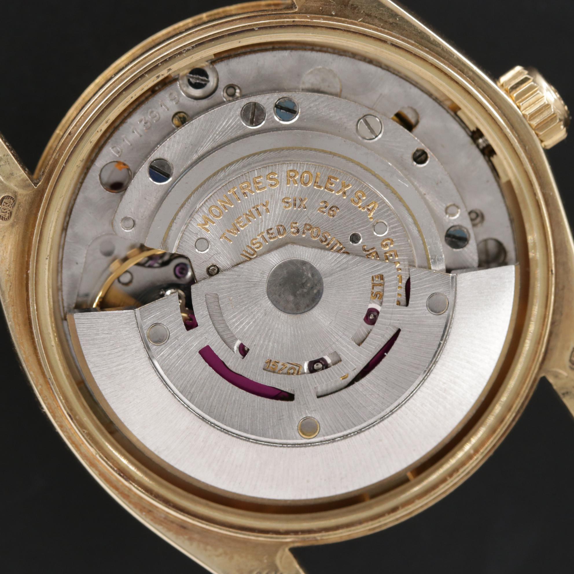 Rolex Date 14K Gold Automatic Watch, 1978