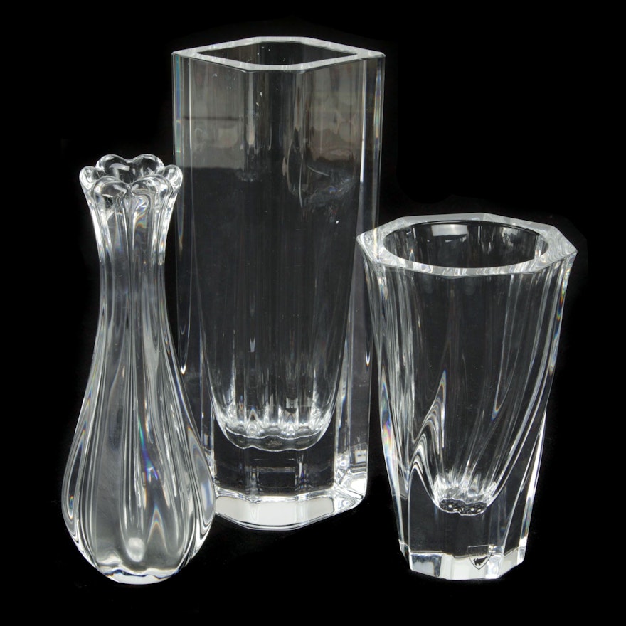 Orrefors "Residence" and Other Glass Vases