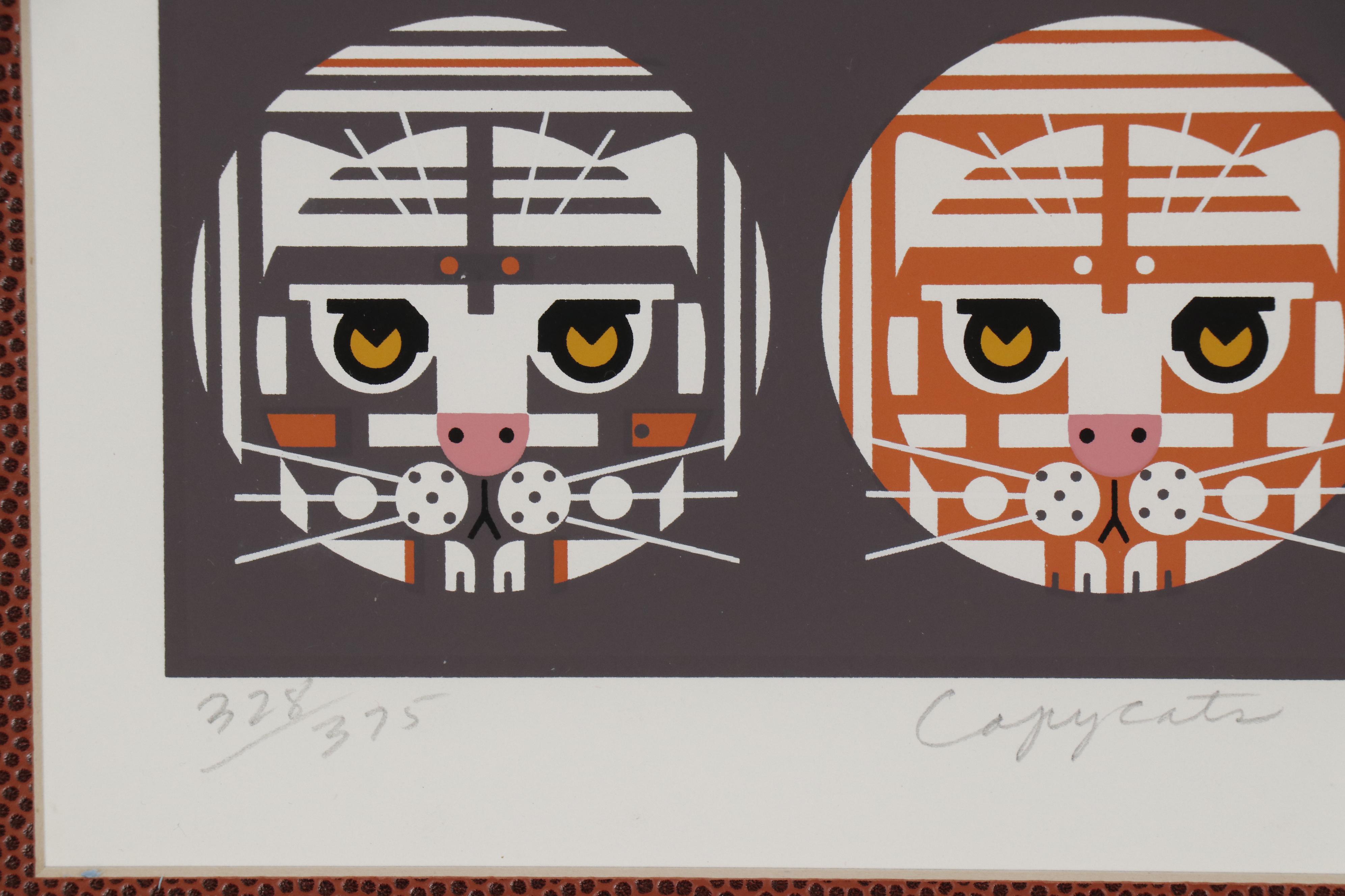 Edie Harper Serigraph "Copycats"