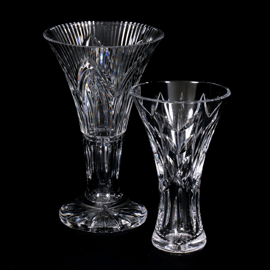 Waterford Crystal Flared Vases