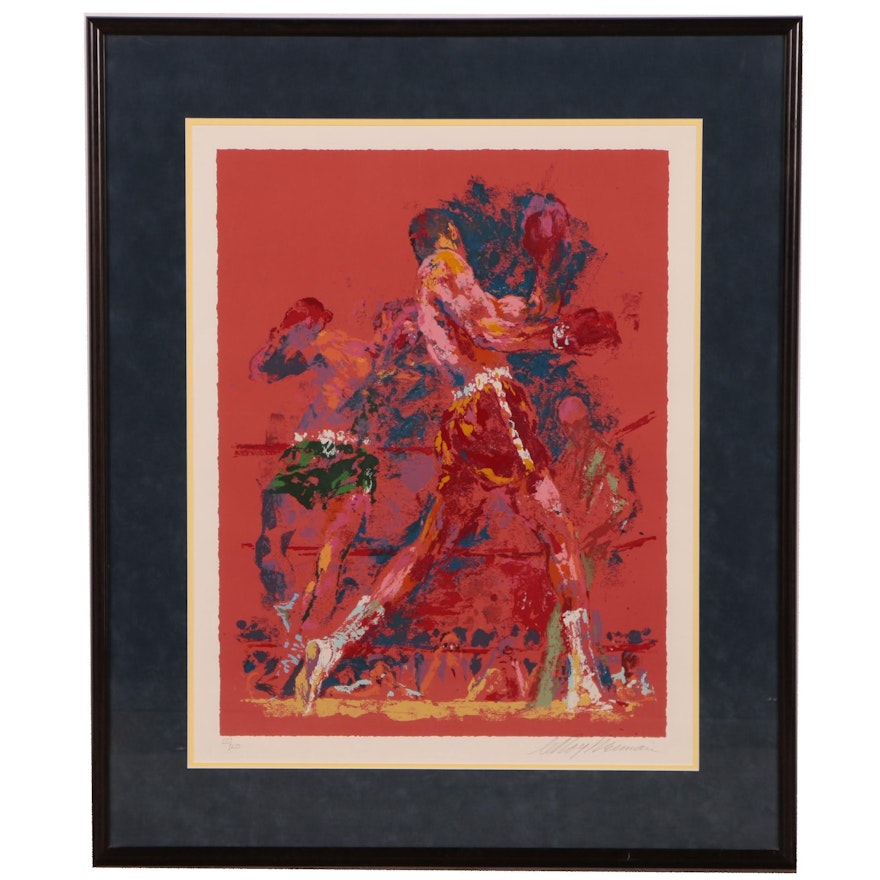 LeRoy Neiman Serigraph "The Red Boxer", 1973