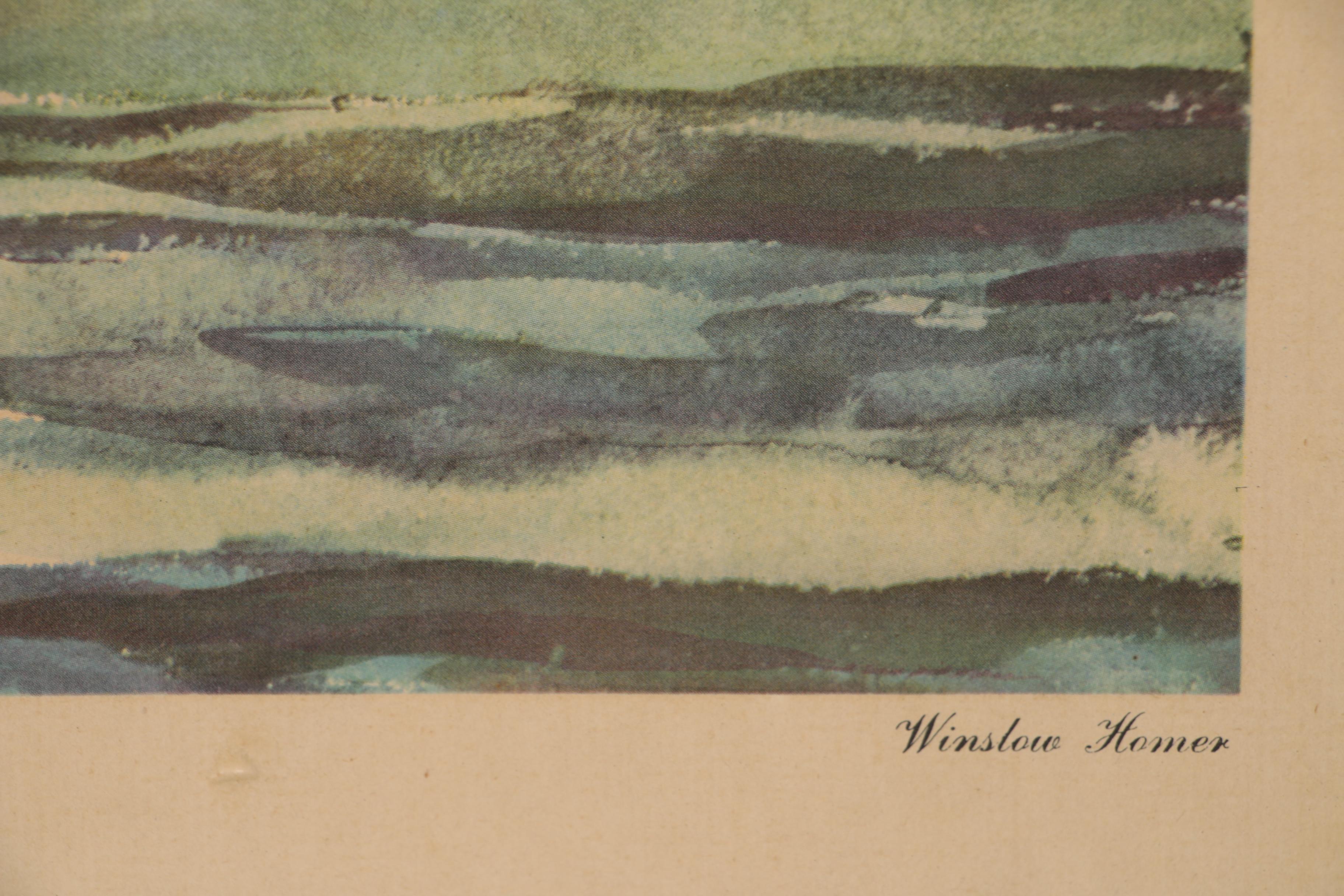 Offset Lithographs after Winslow Homer of Maritime Scenes