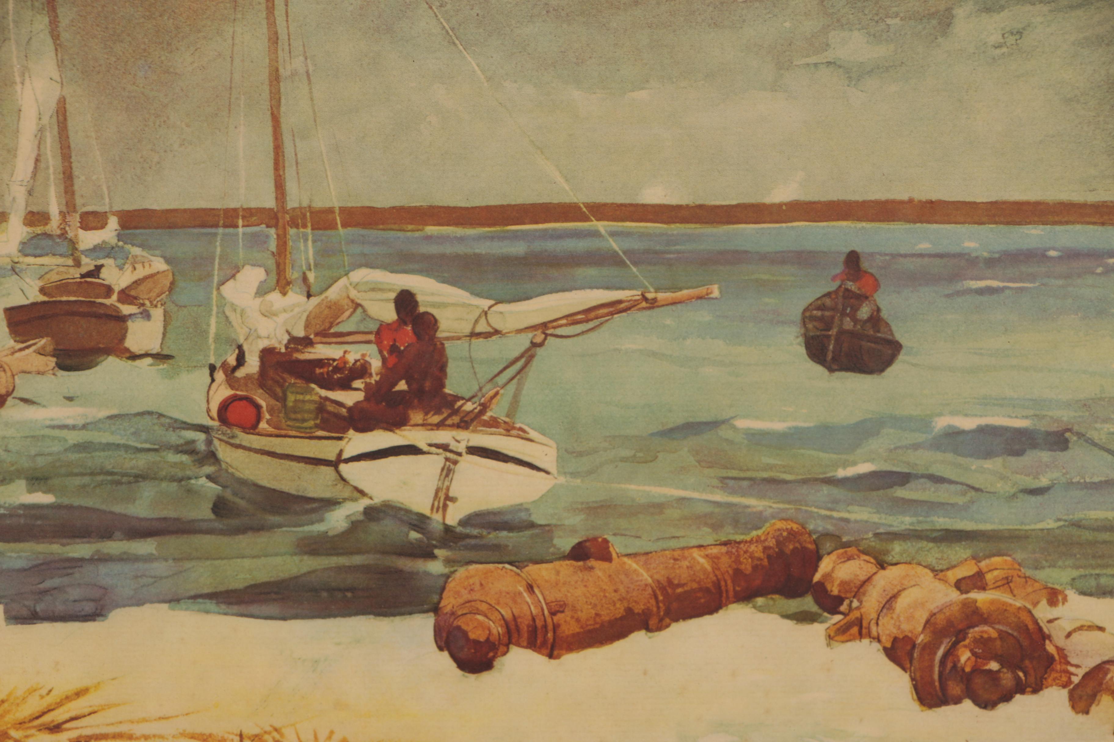 Offset Lithographs after Winslow Homer of Maritime Scenes