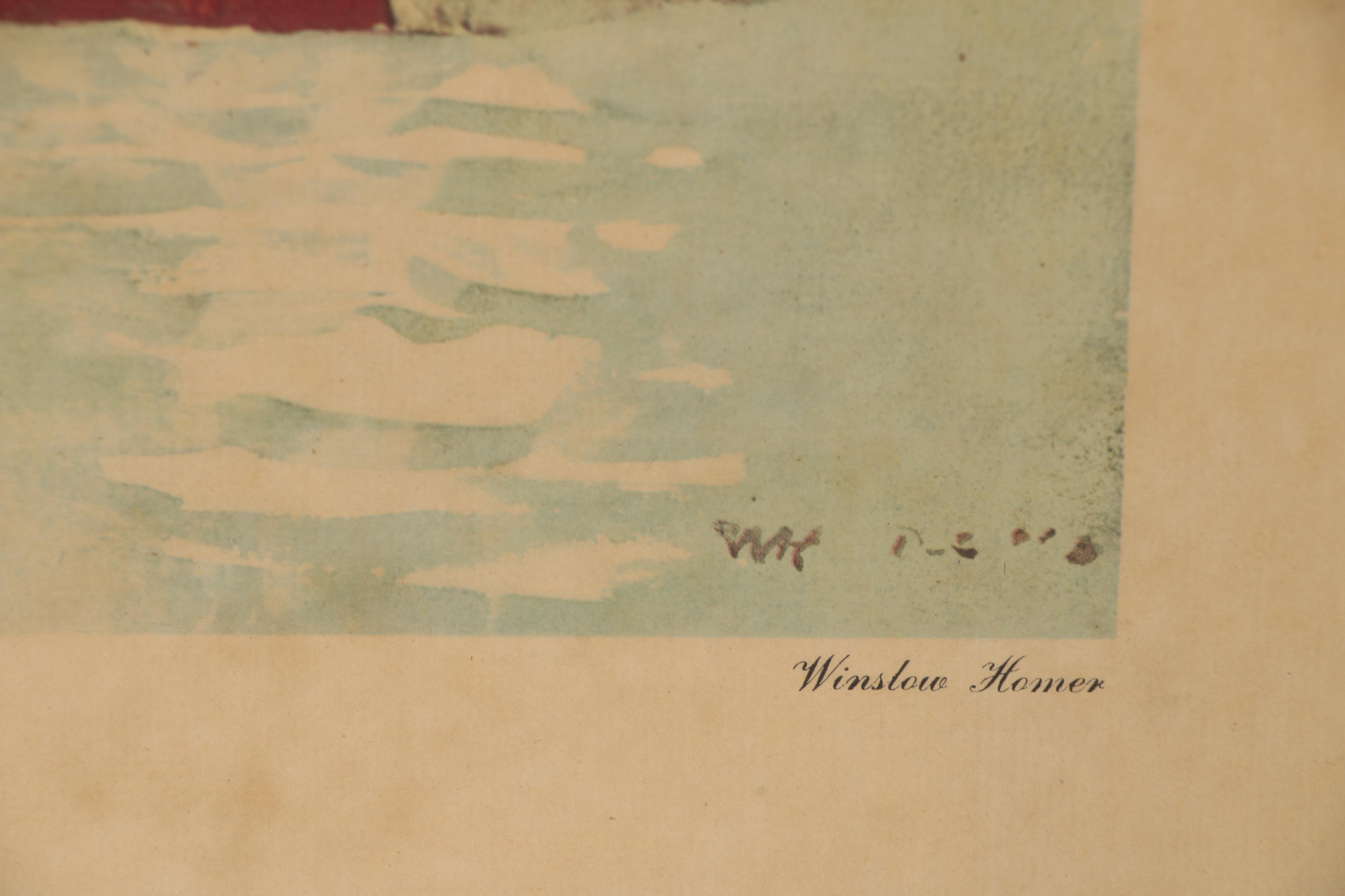 Offset Lithographs after Winslow Homer of Maritime Scenes