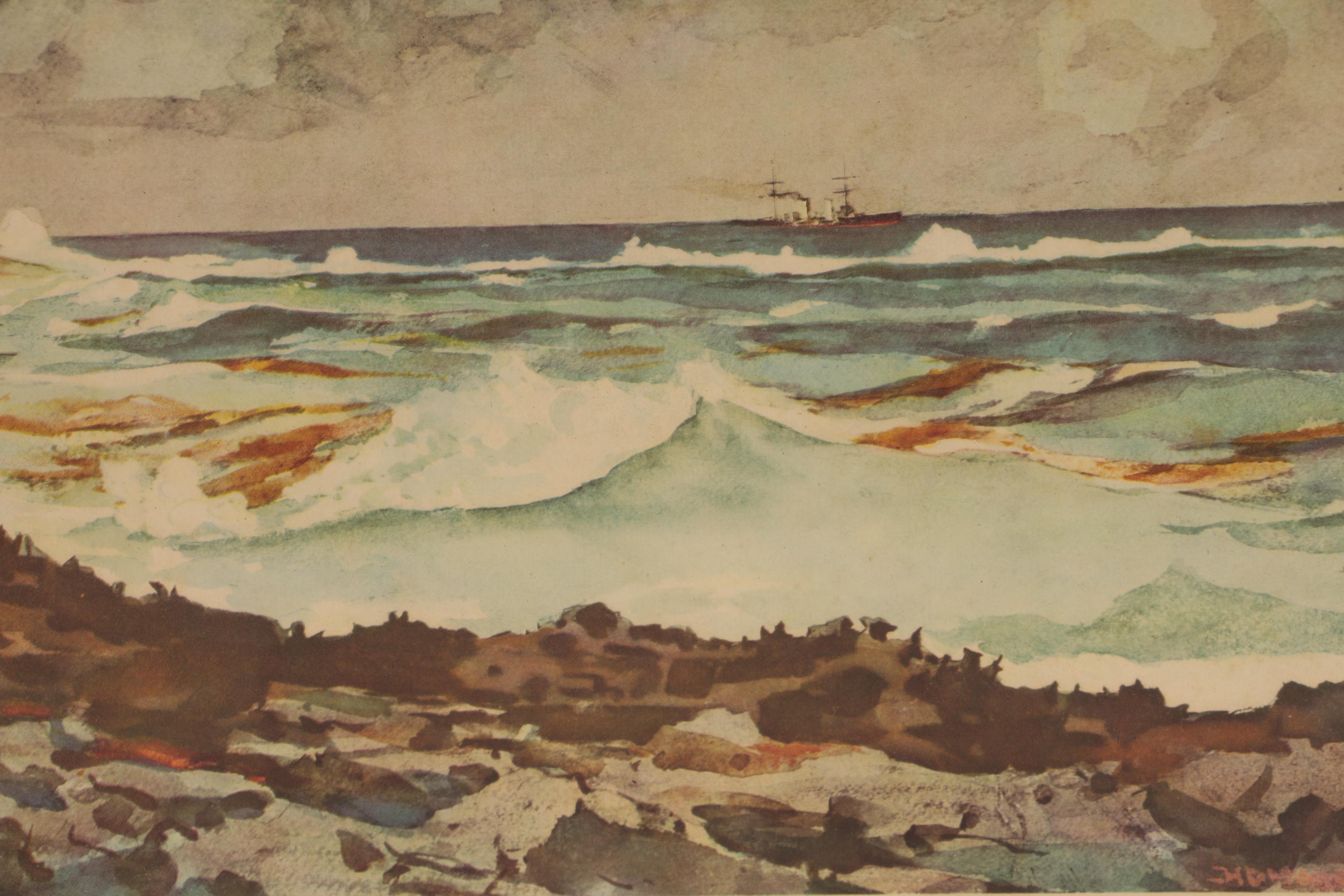 Offset Lithographs after Winslow Homer of Maritime Scenes