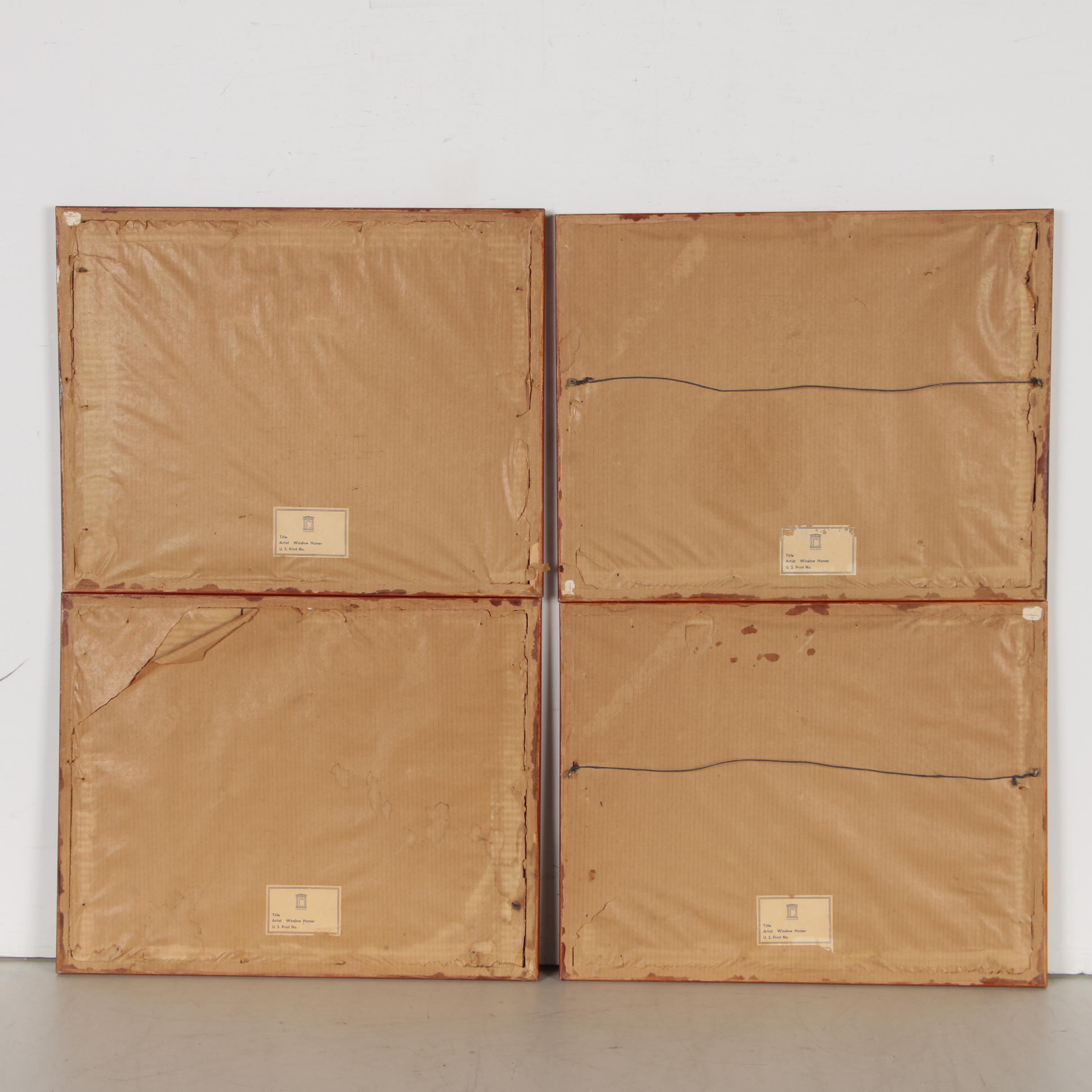 Offset Lithographs after Winslow Homer of Maritime Scenes