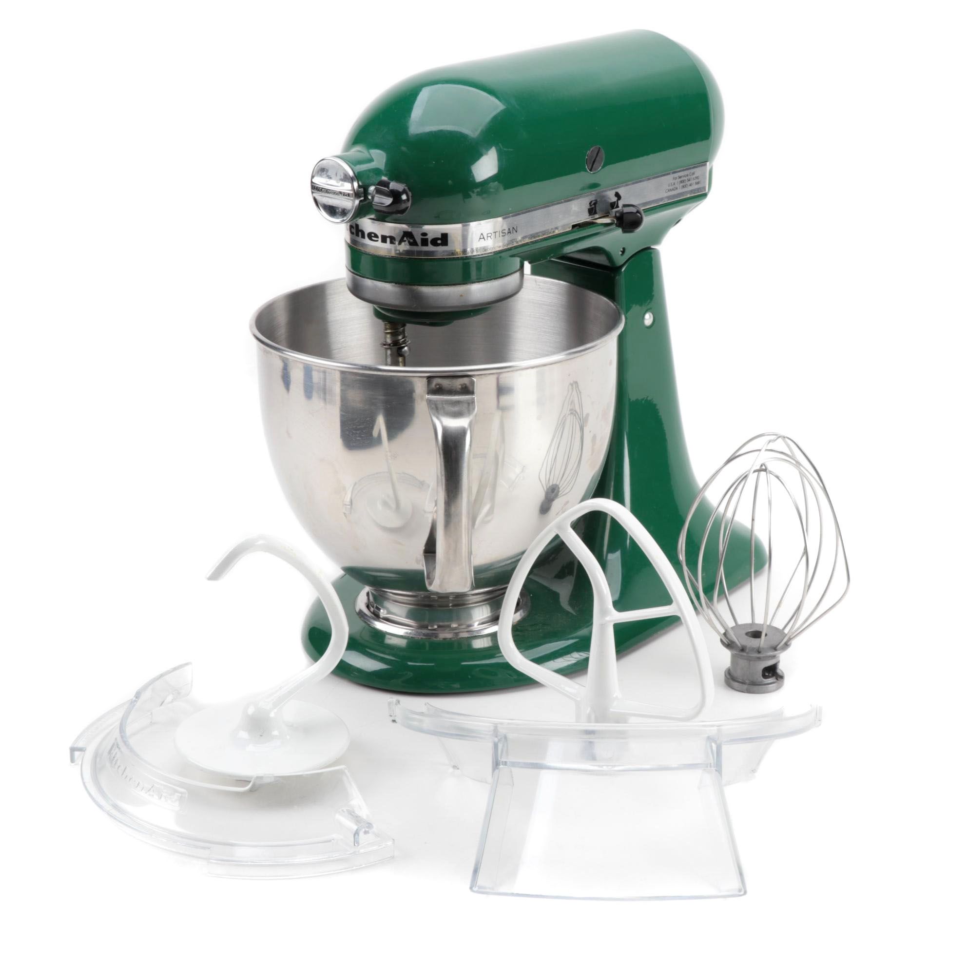 KitchenAid Artisan 5 qt. Stand Mixer in Empire Green with Attachments