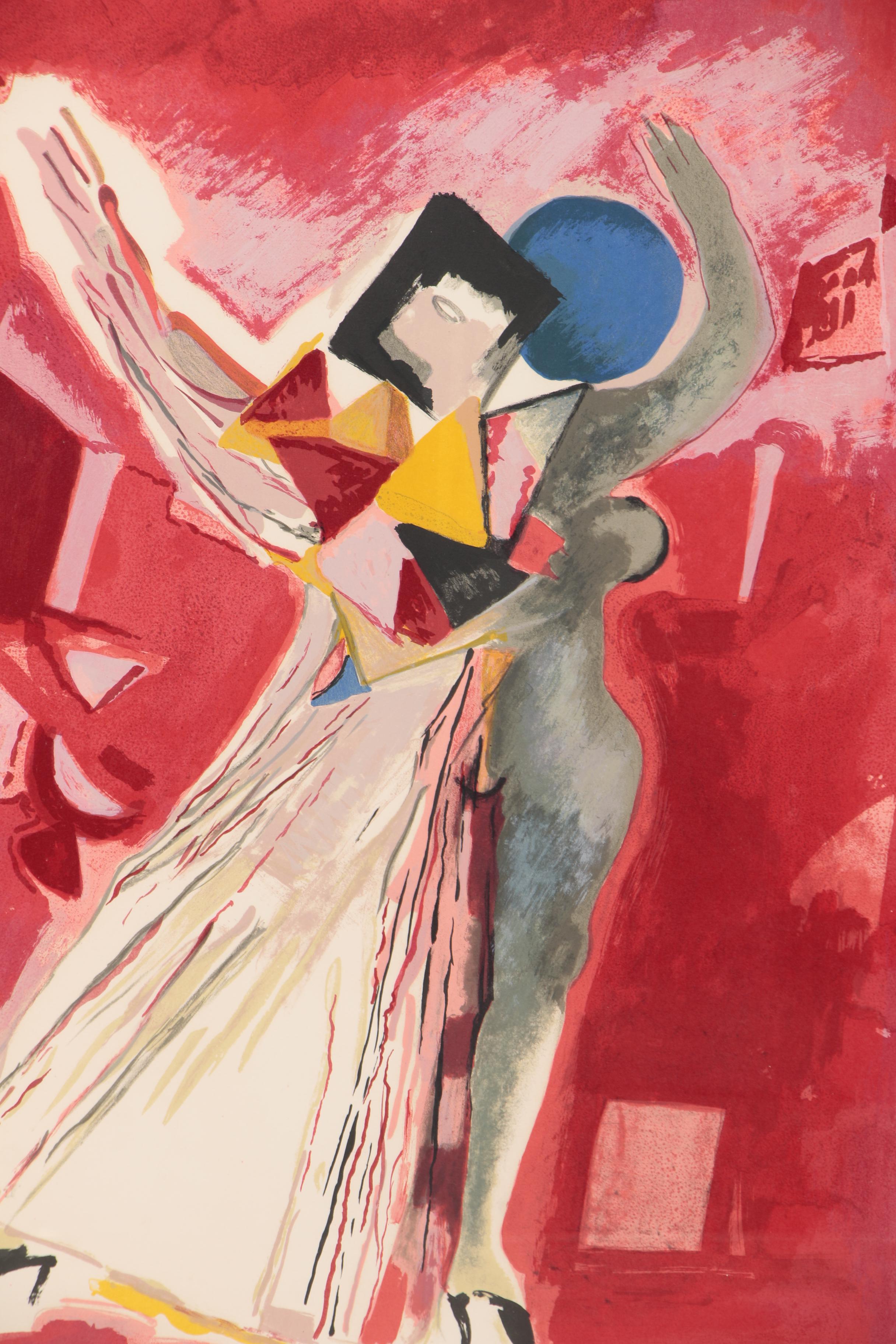 Marino Marini Lithograph "La Traviata" for Metropolitan Opera, 1978